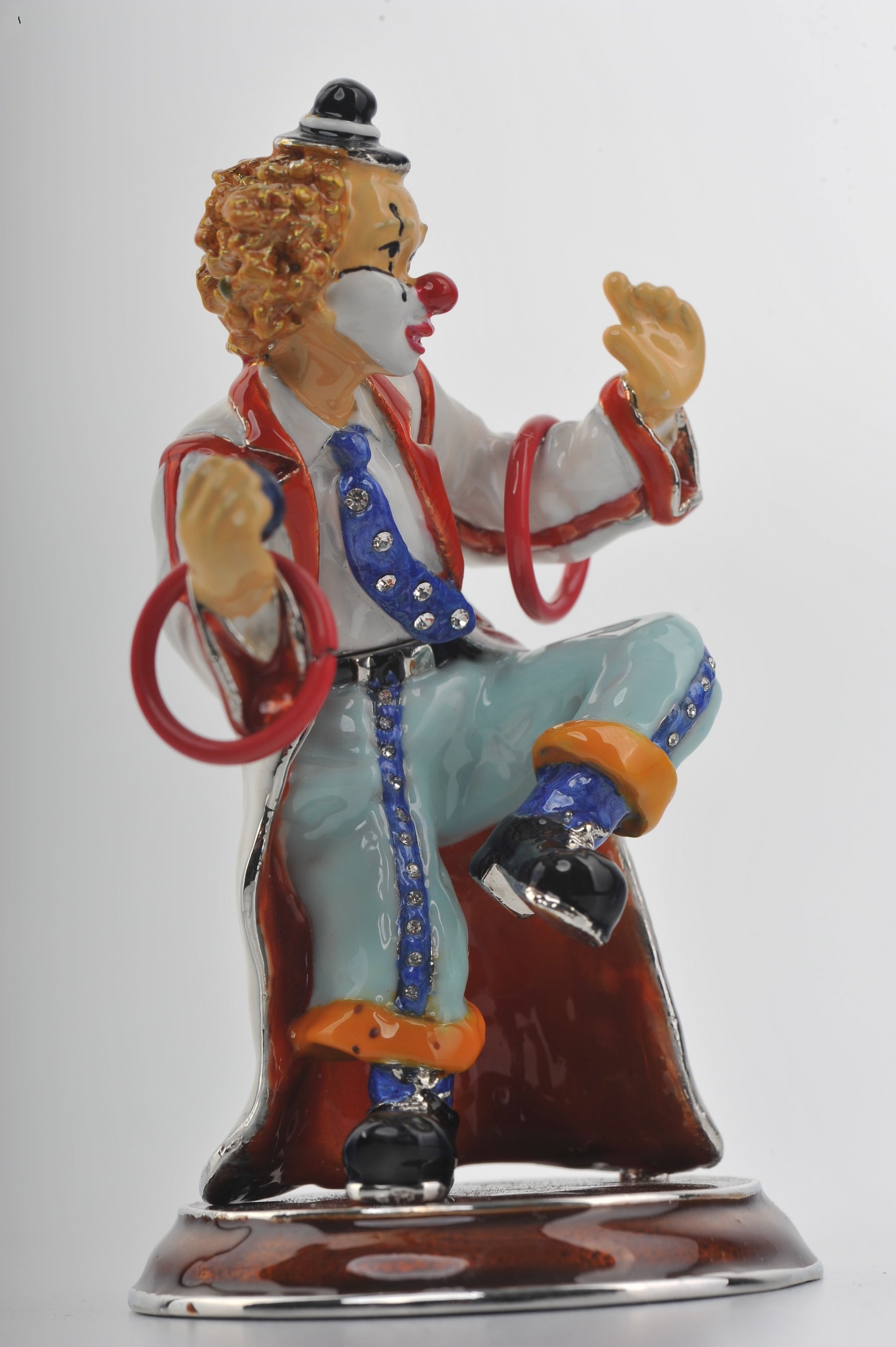 Keren Kopal Circus Clown on Unicycle Joggling