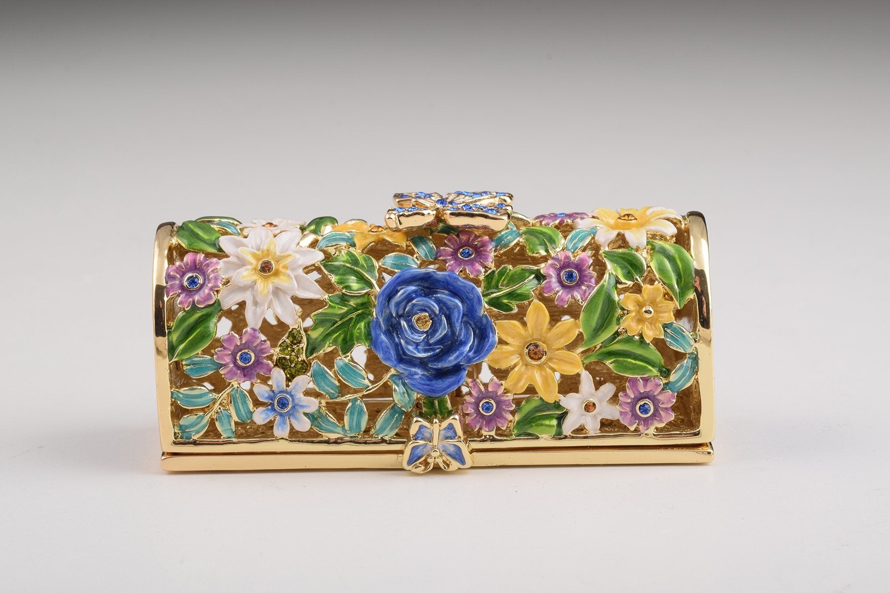 Keren Kopal Colorful Flowers Trinket Box