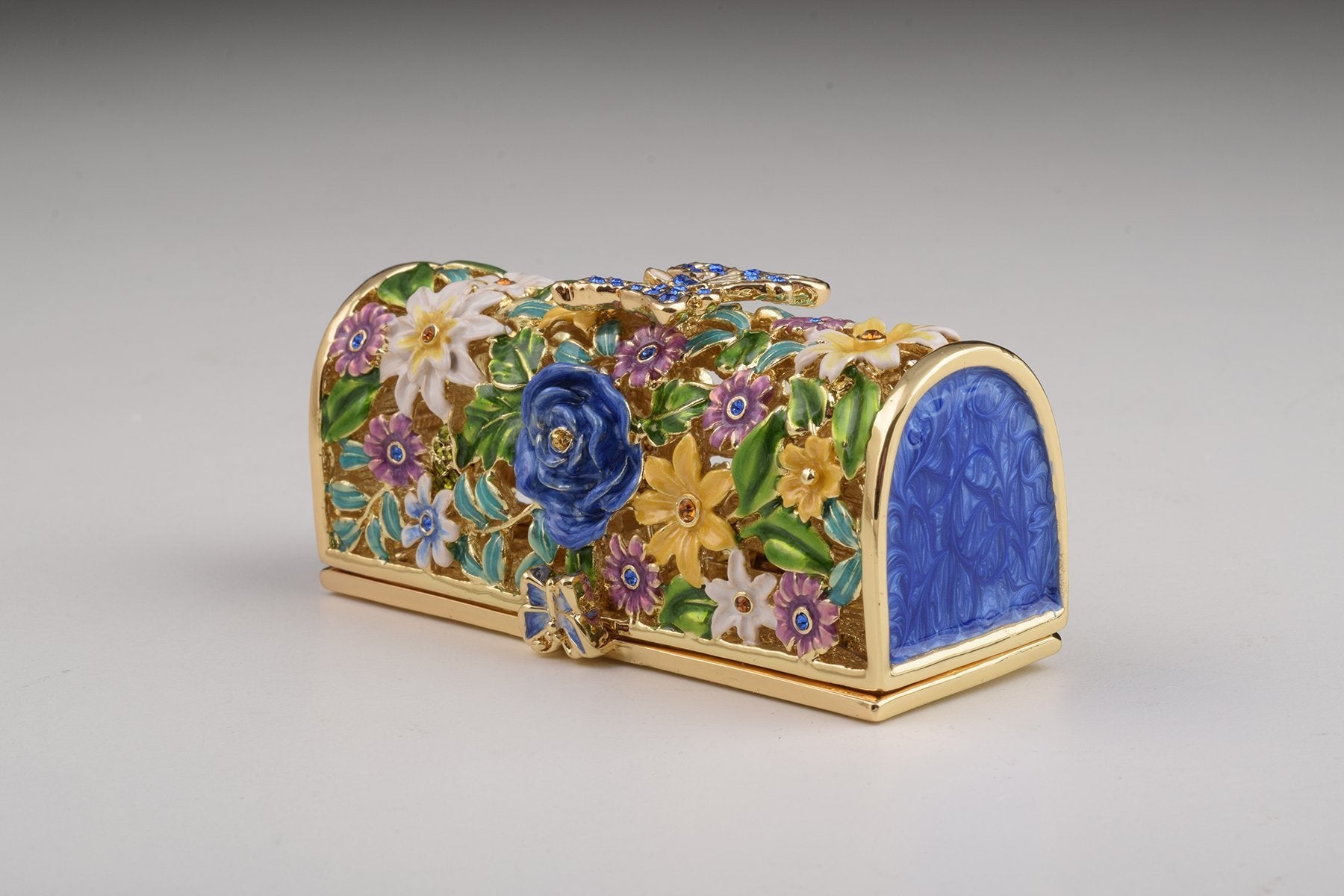 Keren Kopal Colorful Flowers Trinket Box