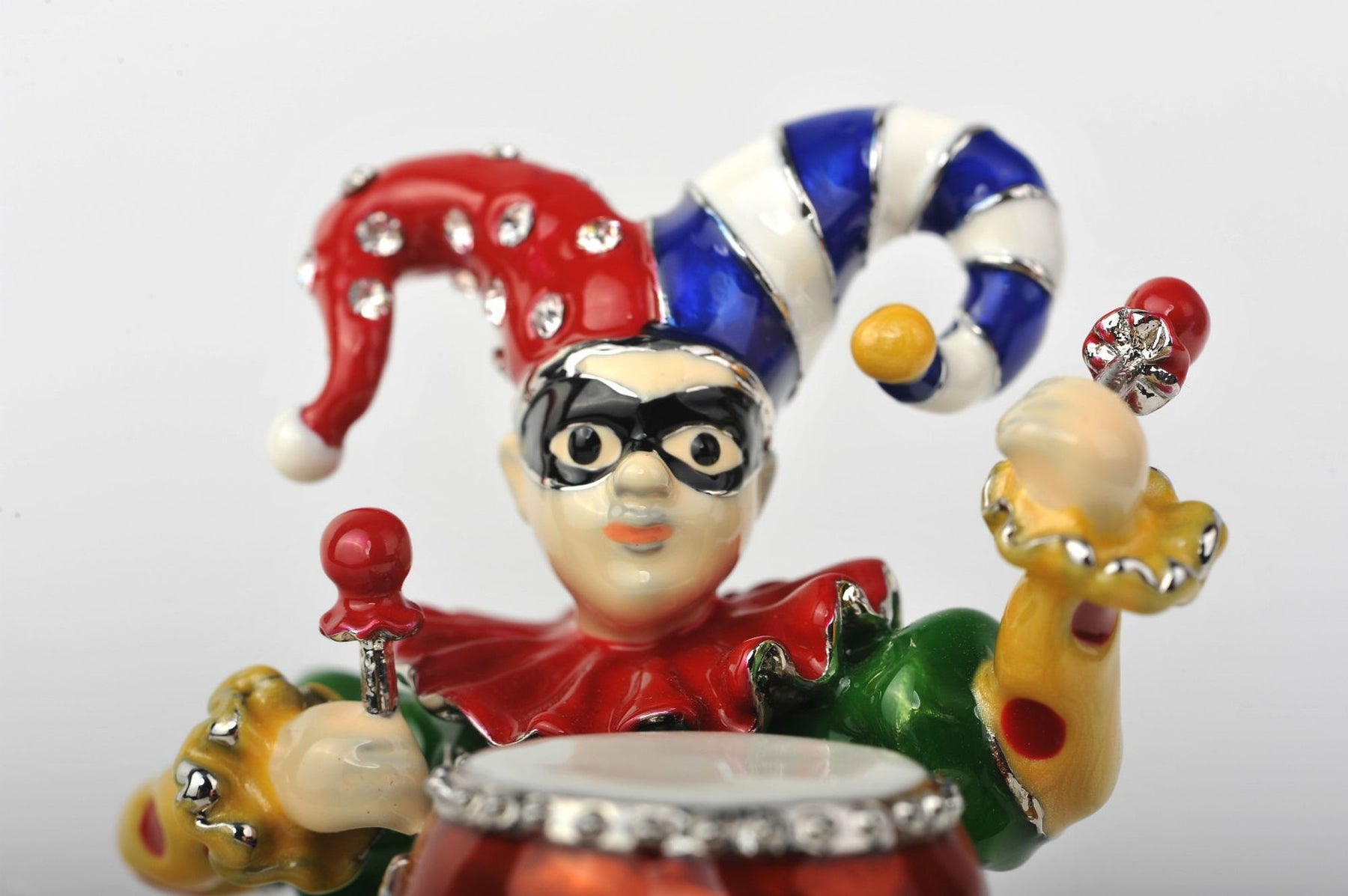 Keren Kopal Colorful Jester Playing the Drum