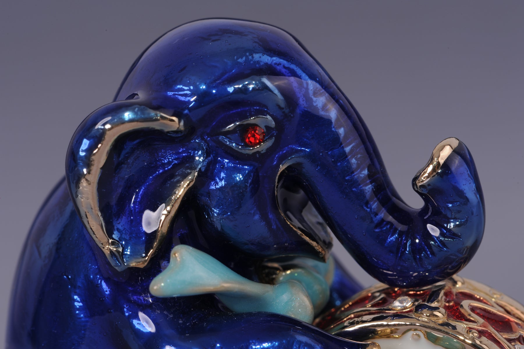 Keren Kopal Blue Elephant with Drum