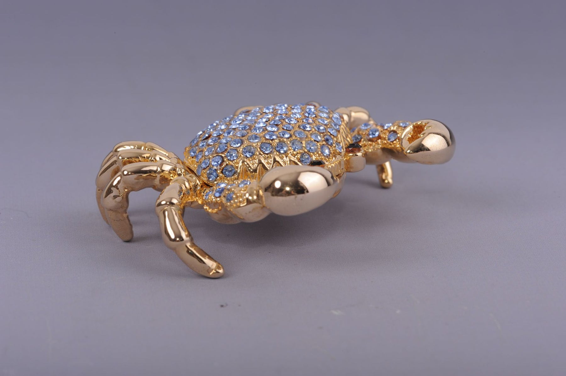 Keren Kopal Golden Crab with blue stones