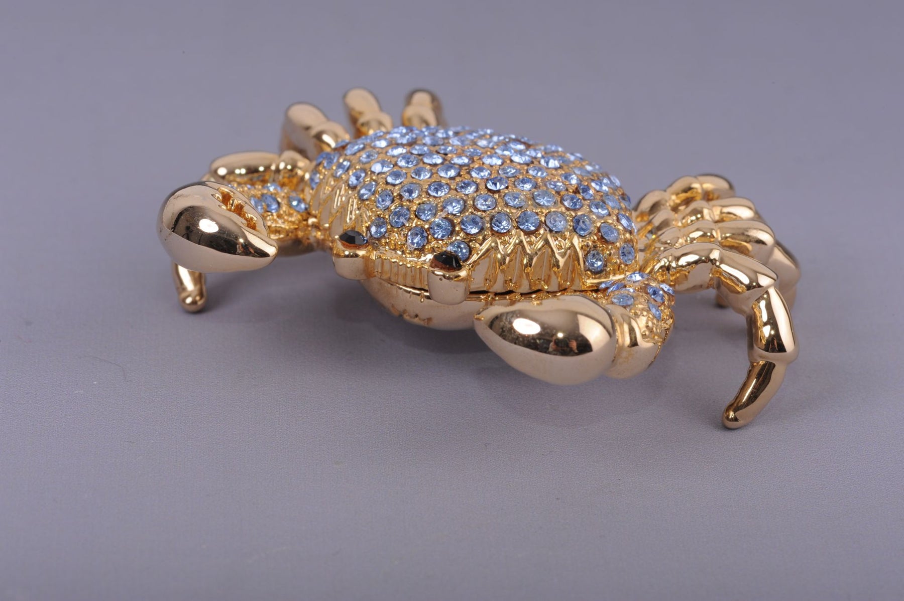 Keren Kopal Golden Crab with blue stones