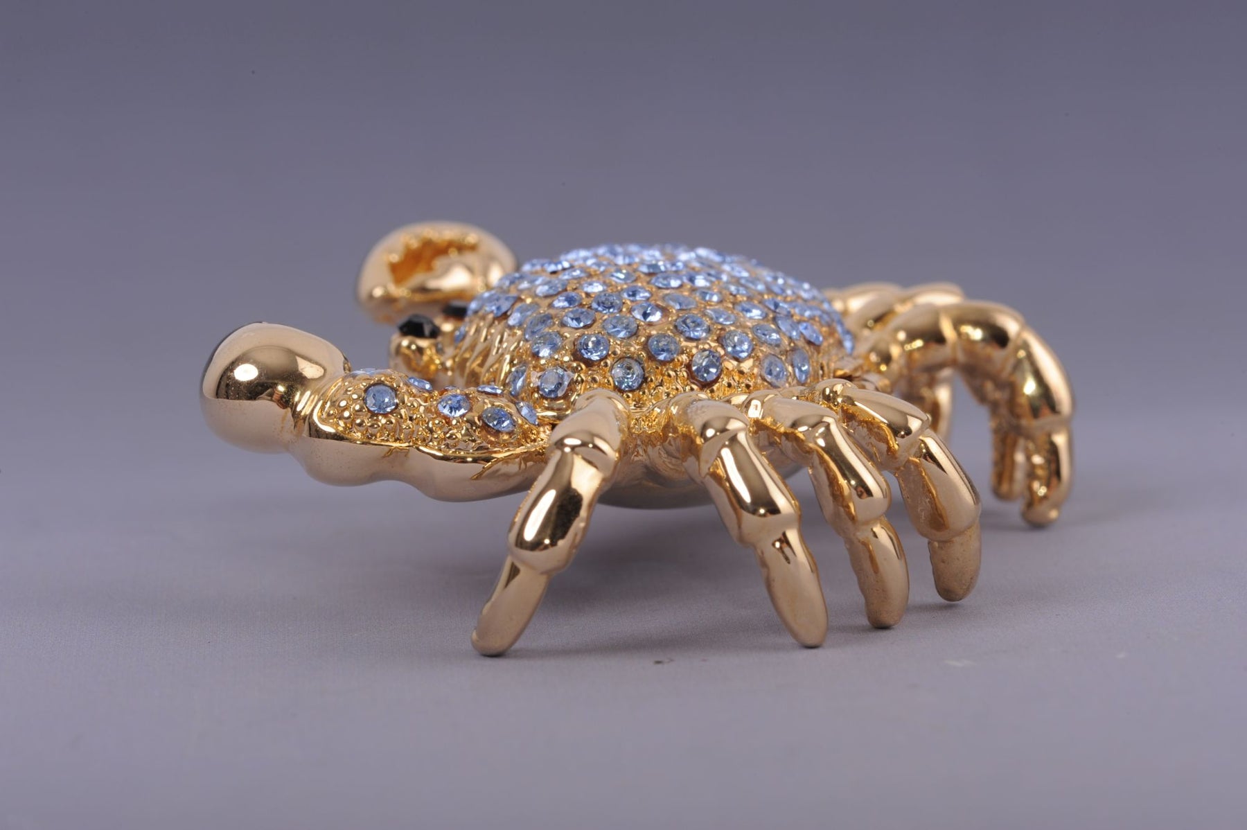 Keren Kopal Golden Crab with blue stones