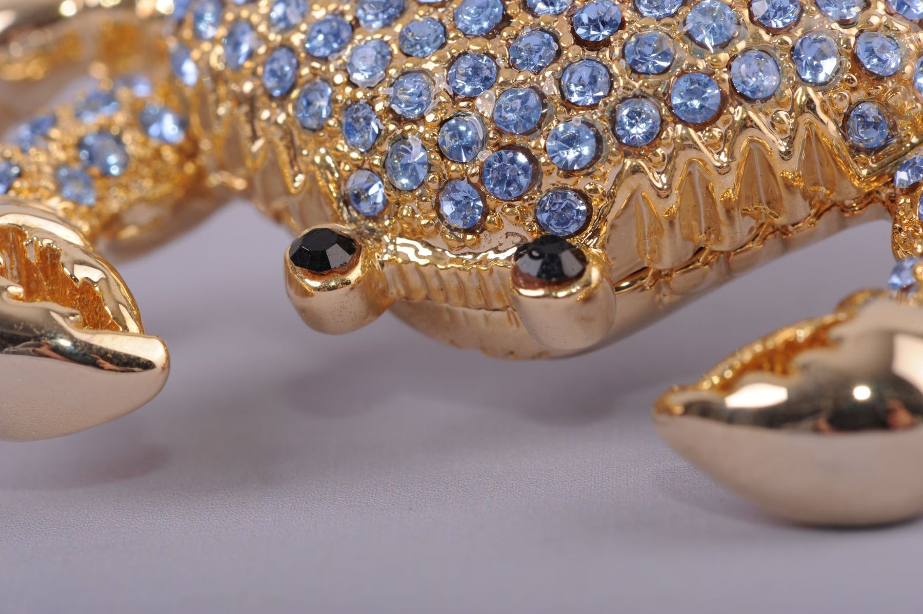 Keren Kopal Golden Crab with blue stones