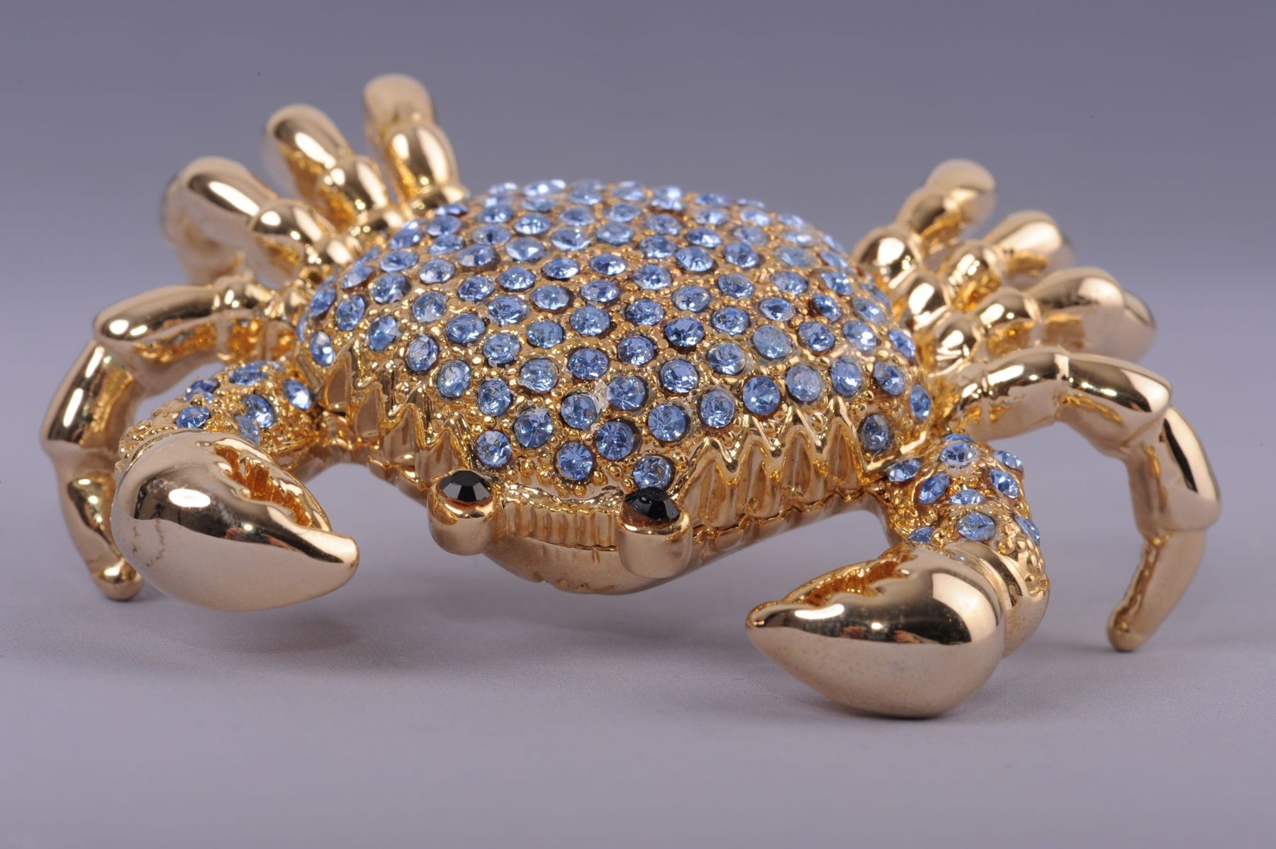 Keren Kopal Golden Crab with blue stones