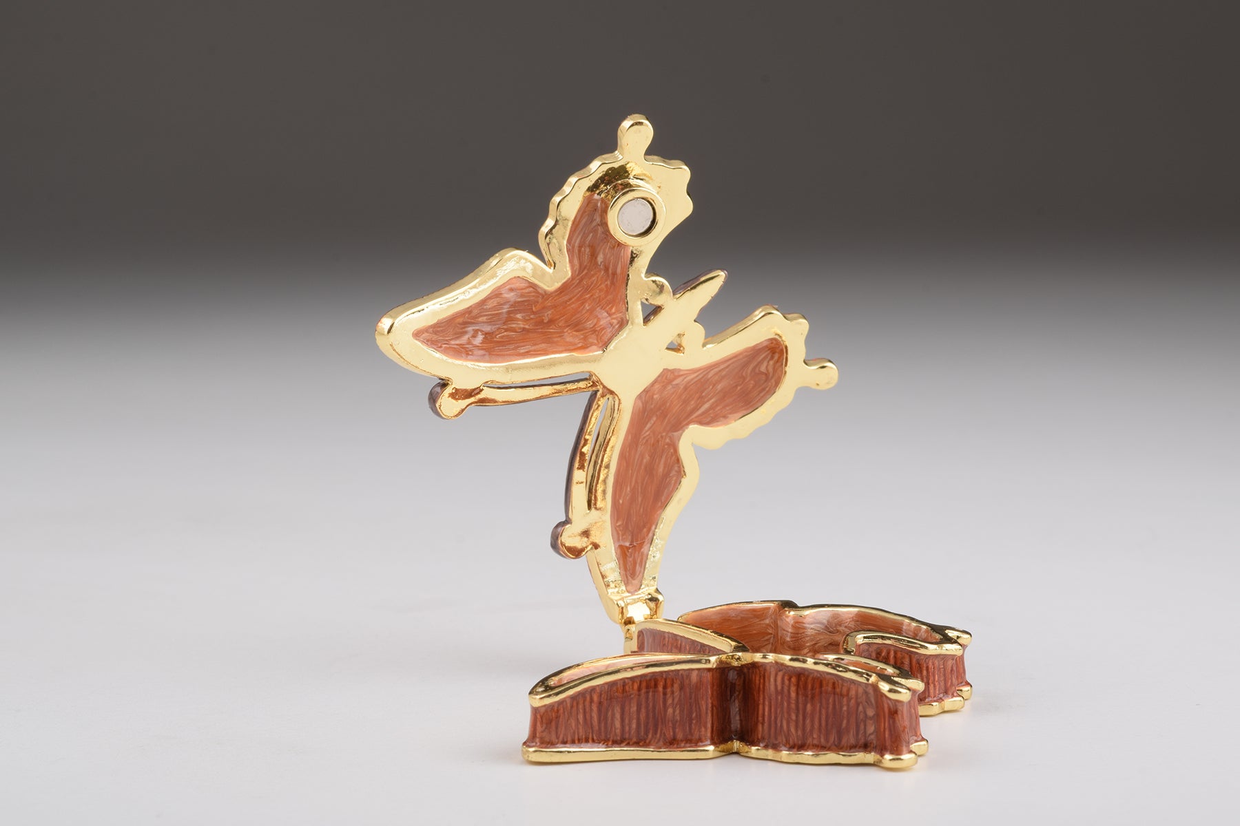 Keren Kopal Brown Butterfly Trinket Box