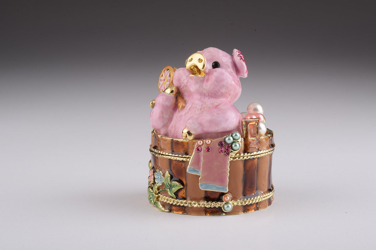 Keren Kopal Pig Taking a Bath