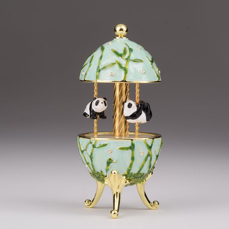 Keren Kopal Panda Bears Musical Carousel