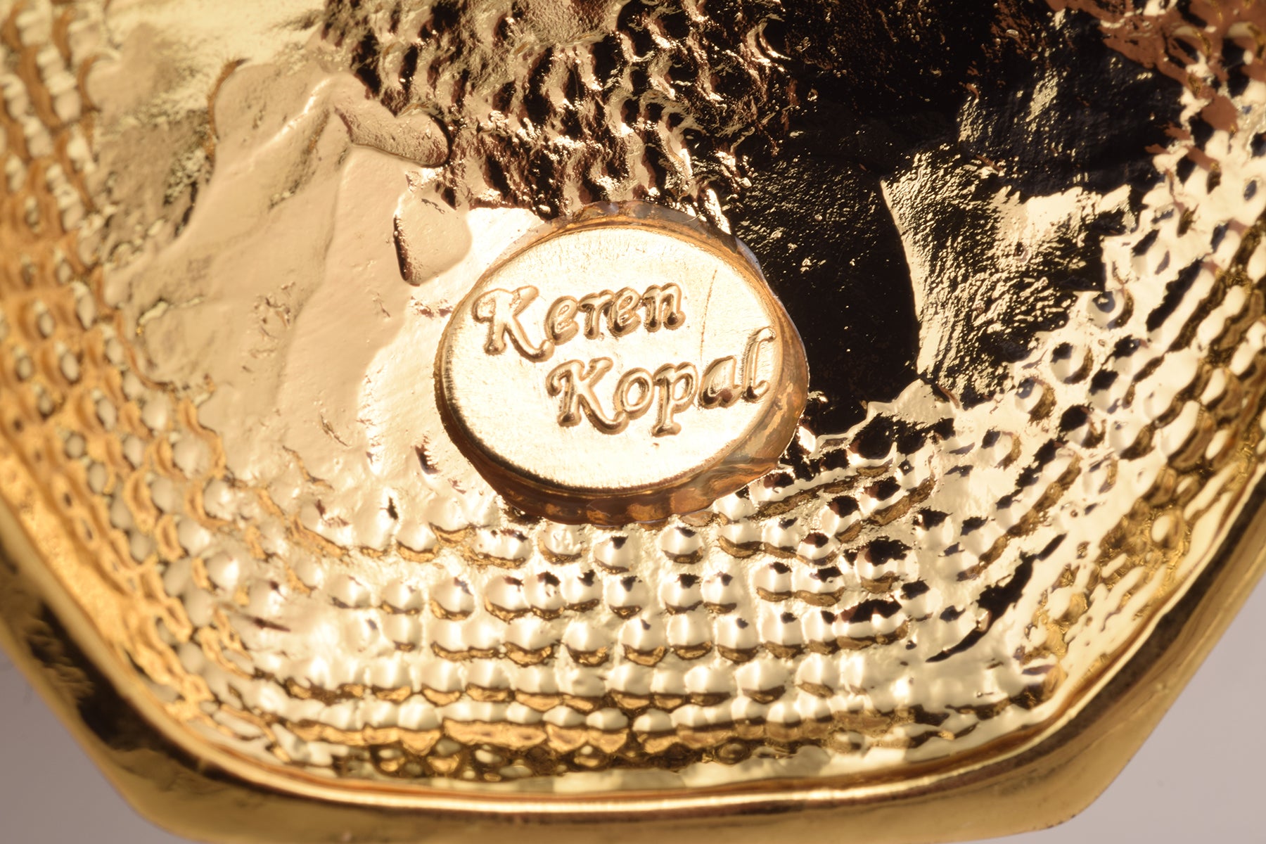 Keren Kopal Black Faberge Egg with Clock