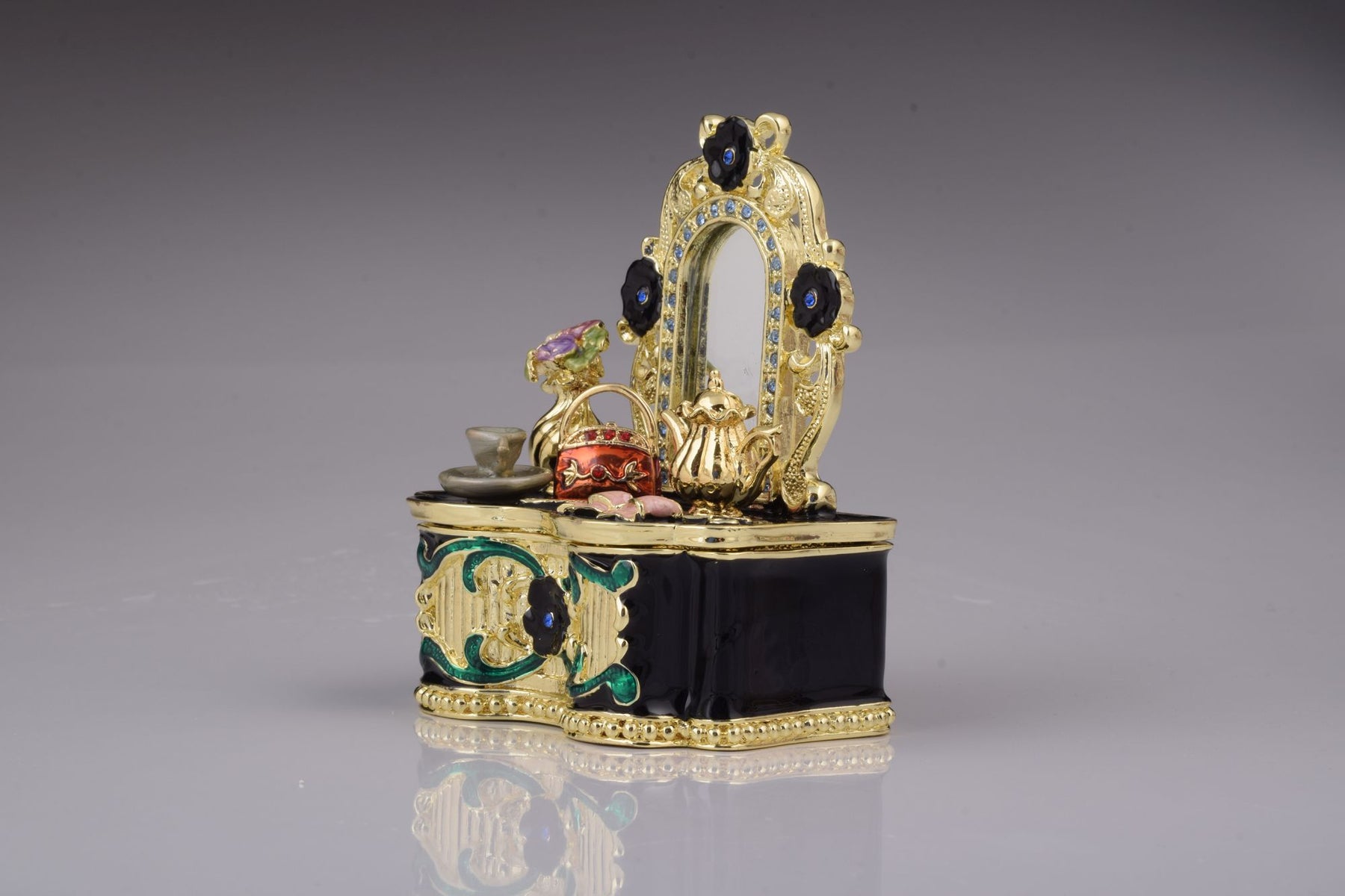 Keren Kopal Black Vanity Table