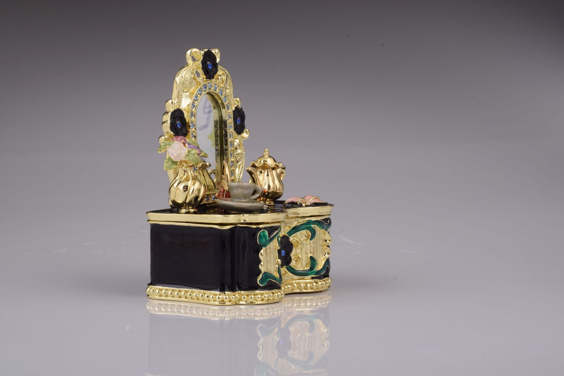 Keren Kopal Black Vanity Table