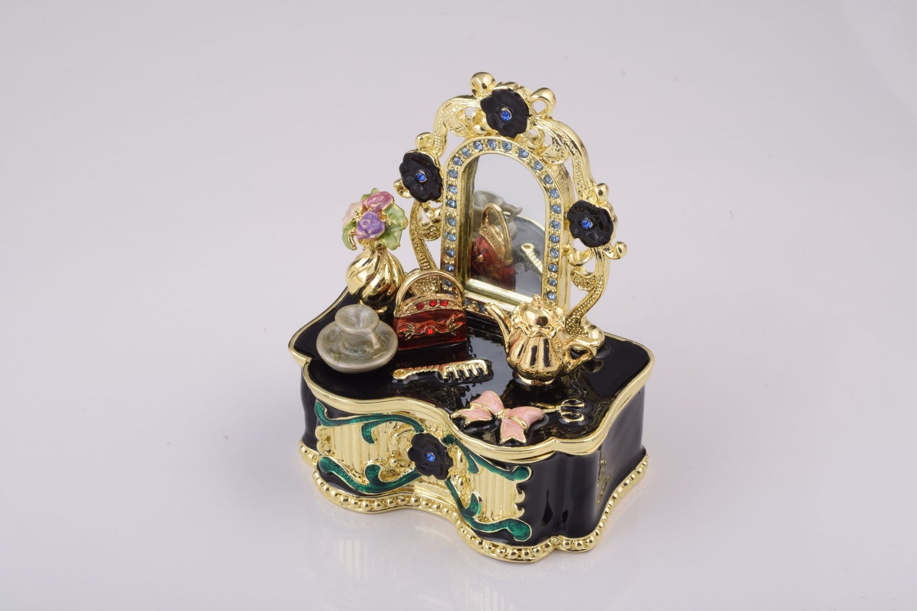 Keren Kopal Black Vanity Table