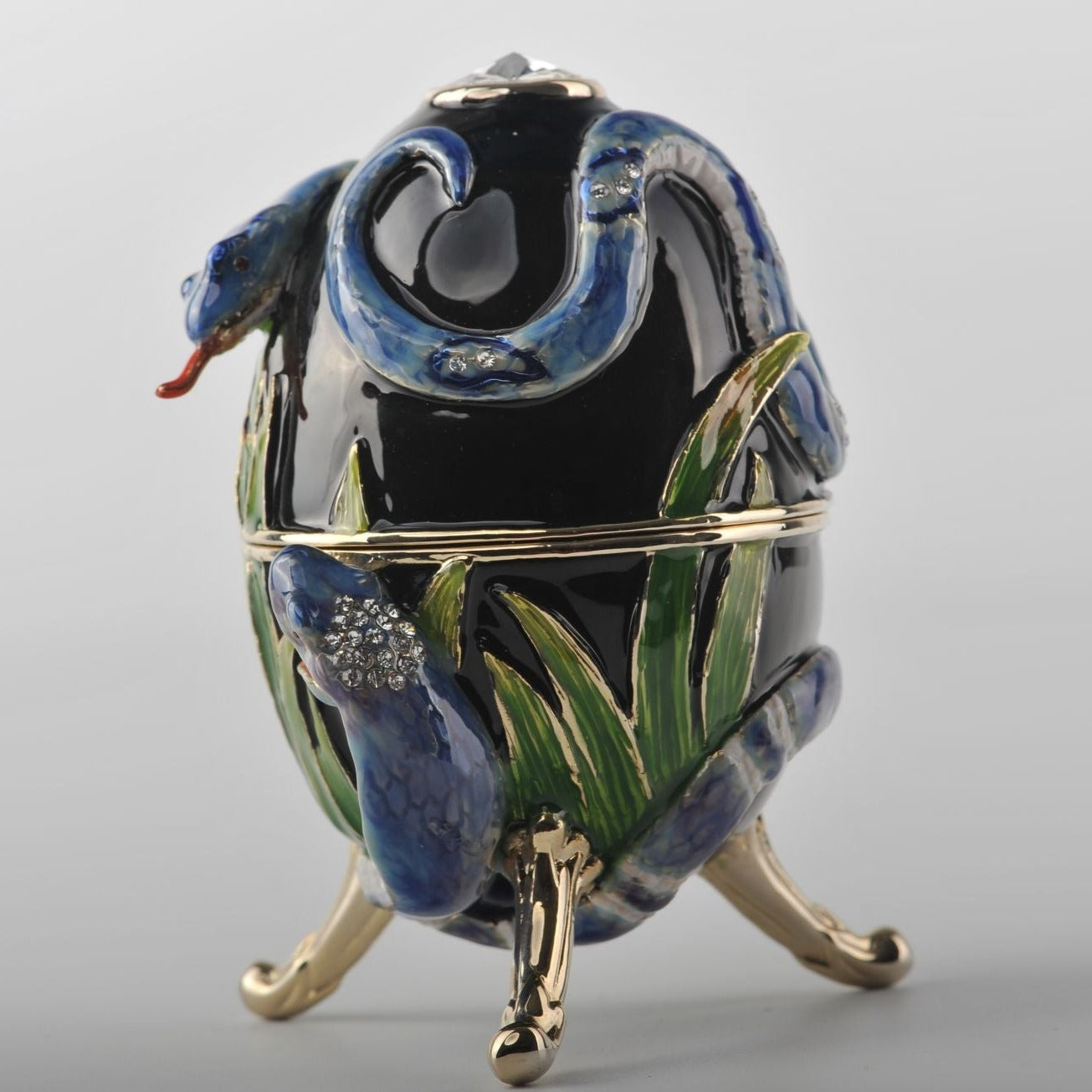 Keren Kopal Black Egg with Snakes