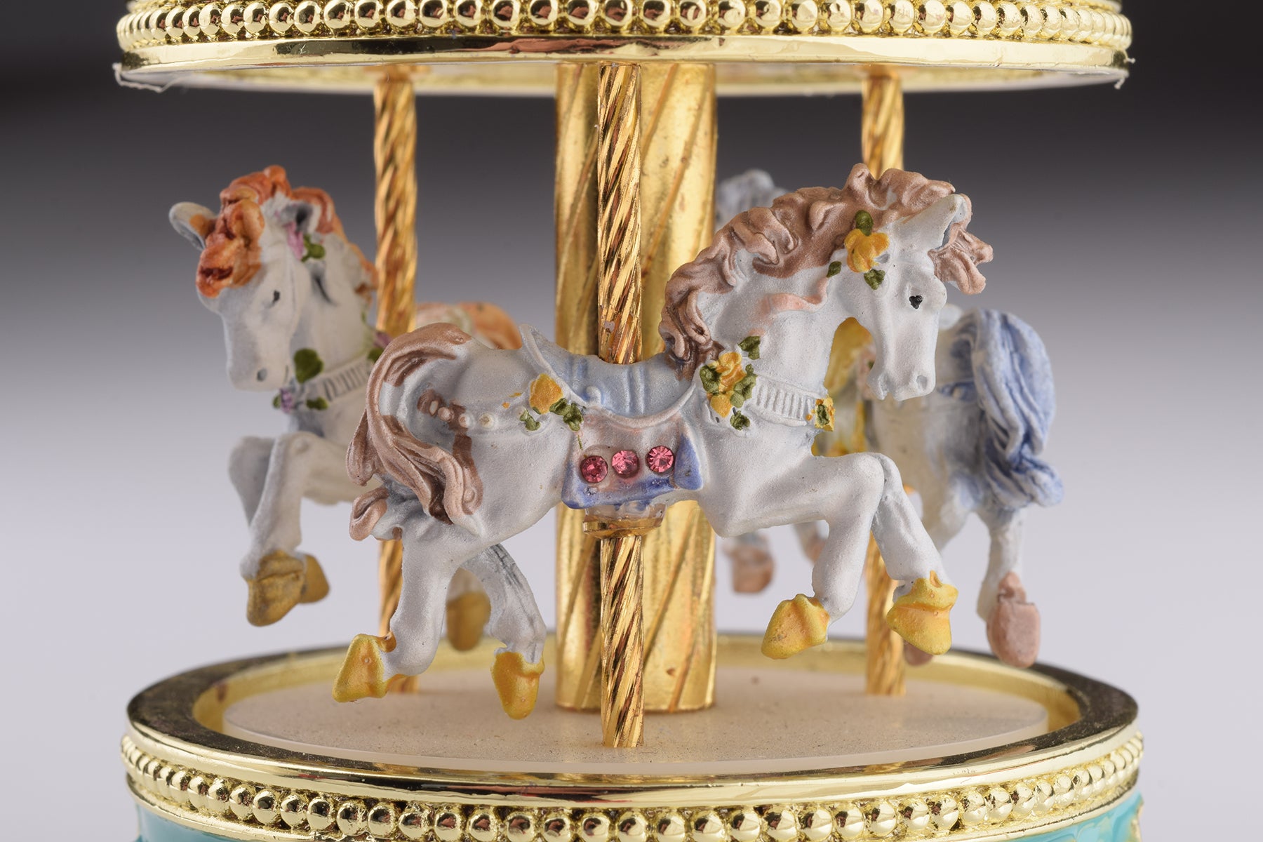 Keren Kopal Teal Wind up Musical Carousel
