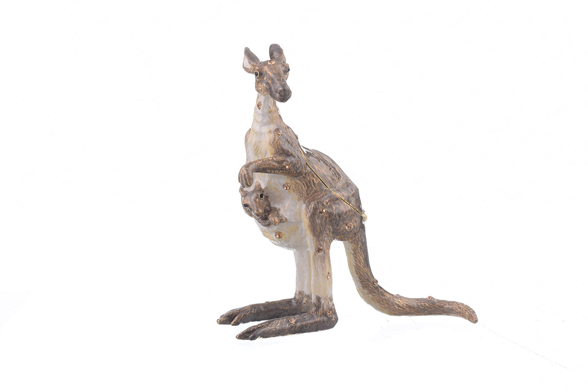 Keren Kopal Brown Kangaroo with Baby