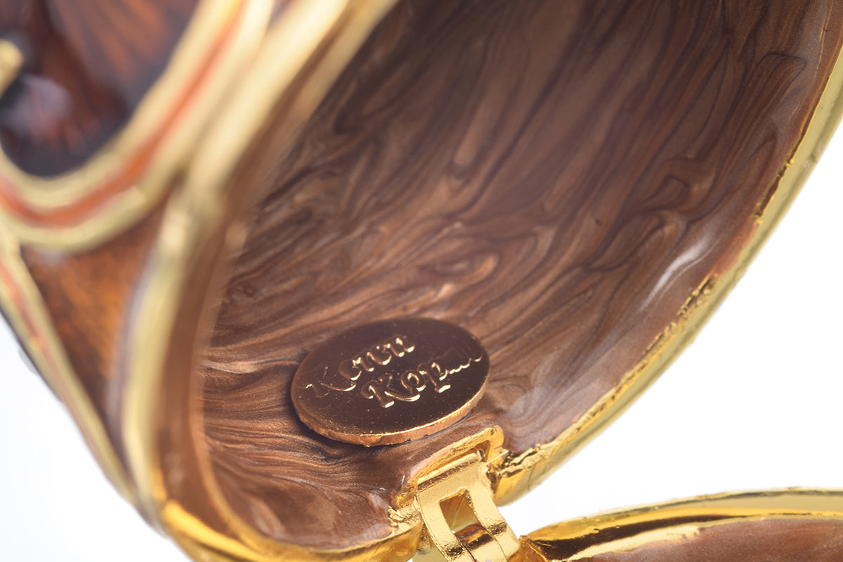 Keren Kopal Brown Faberge Egg
