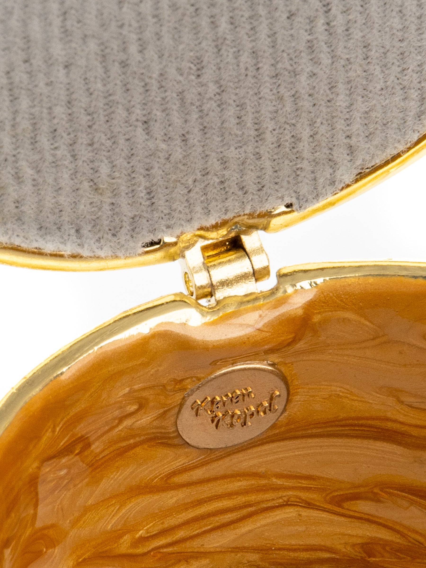 Keren Kopal Brown Music Playing Faberge Egg with Wings