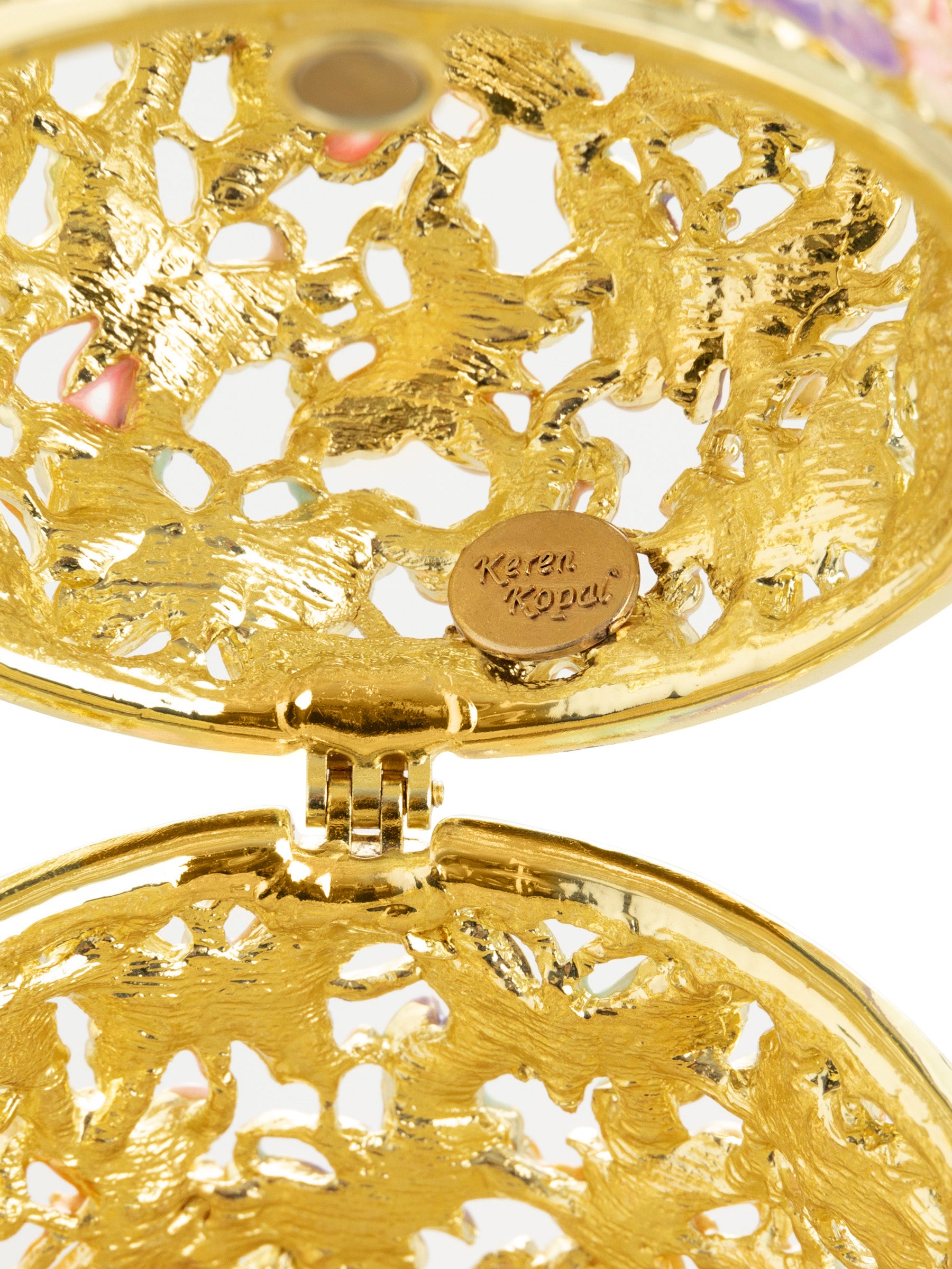 Keren Kopal Golden Faberge Egg Decorated with Butterflies