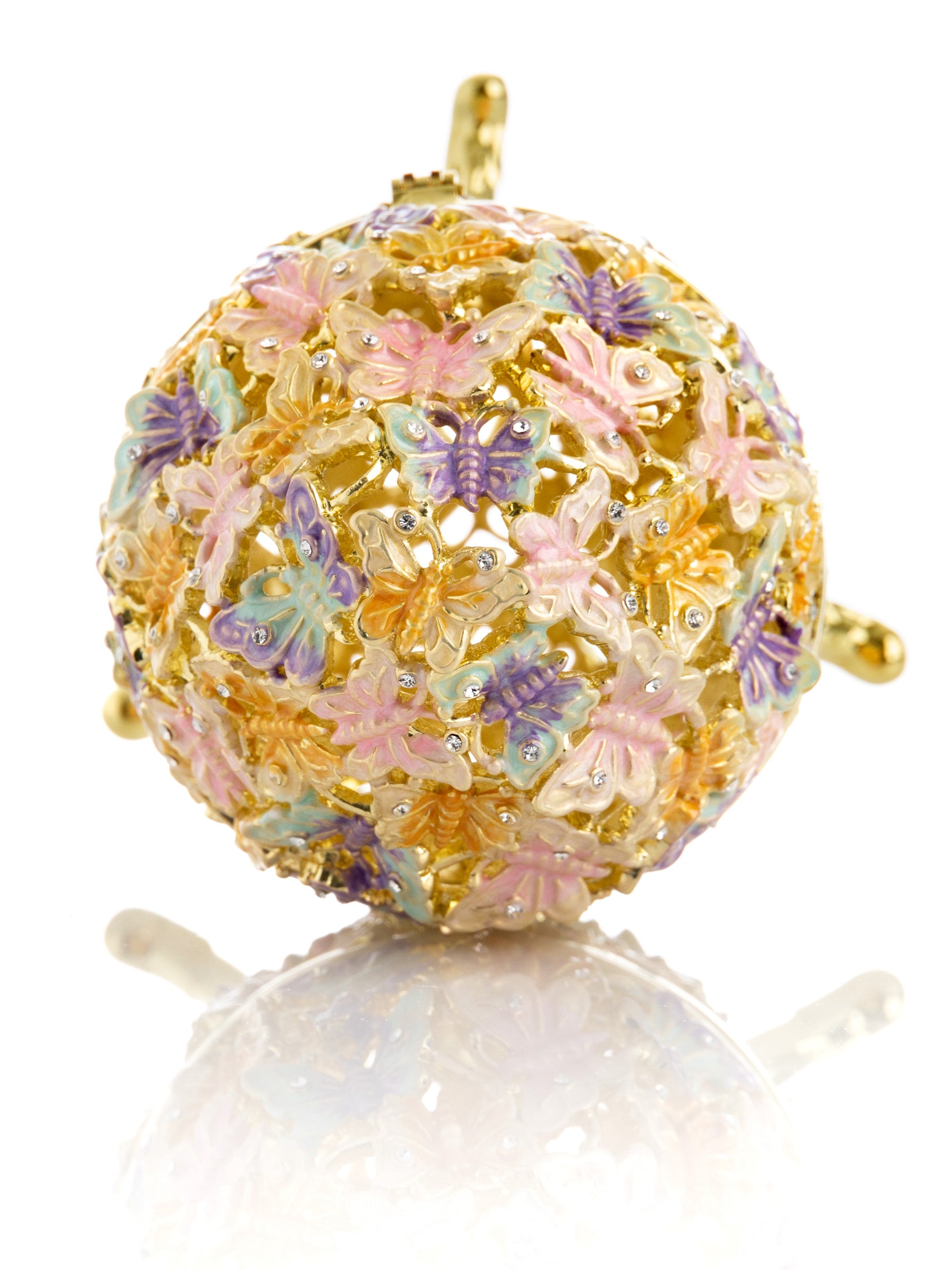 Keren Kopal Golden Faberge Egg Decorated with Butterflies