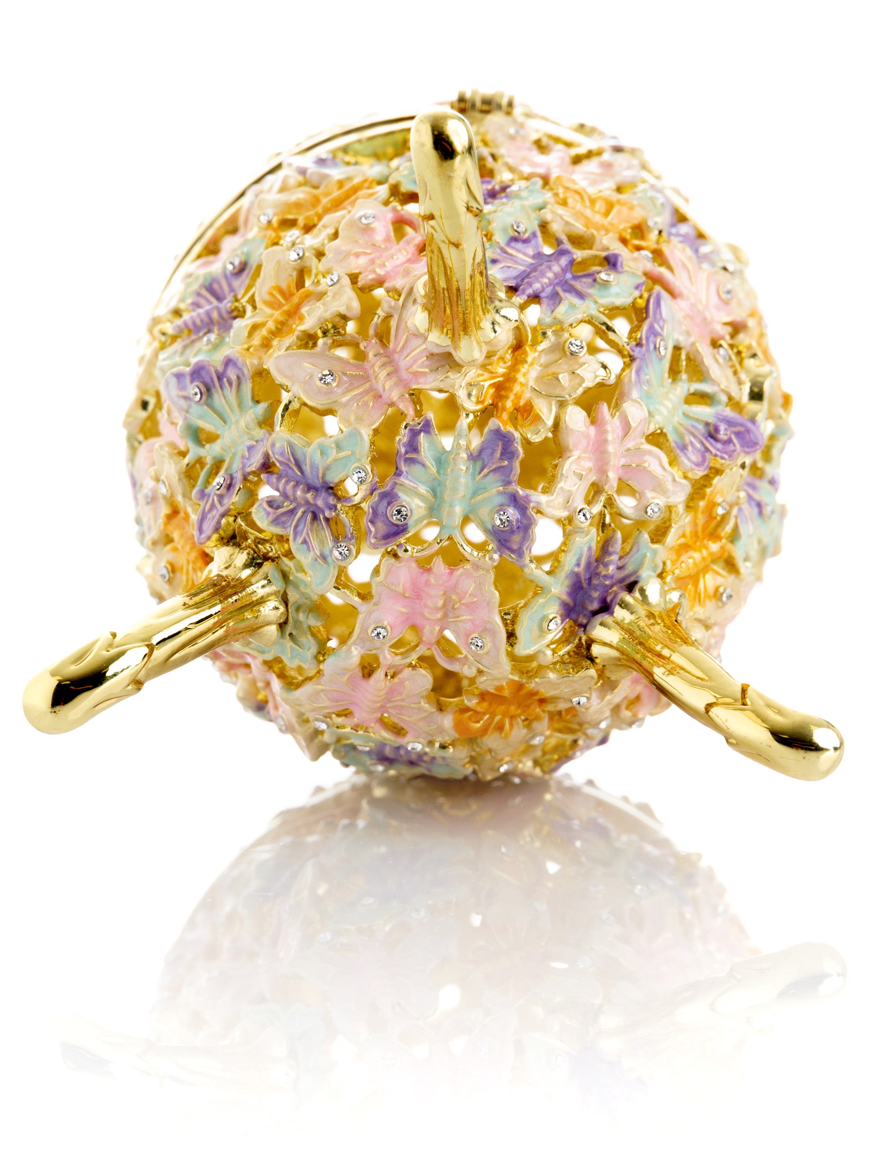 Keren Kopal Golden Faberge Egg Decorated with Butterflies