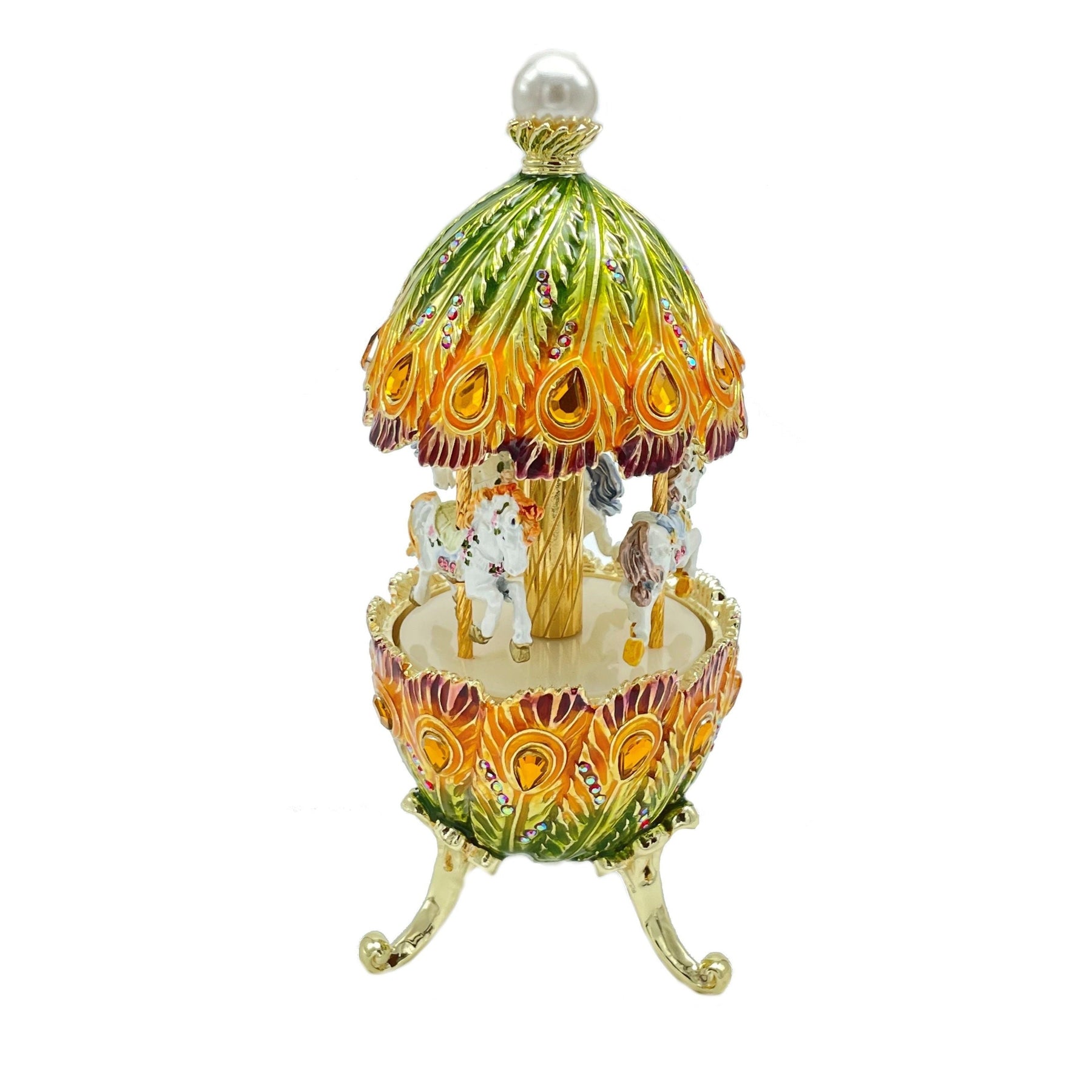 Keren Kopal Colorful Musical Carousel with Royal Horses