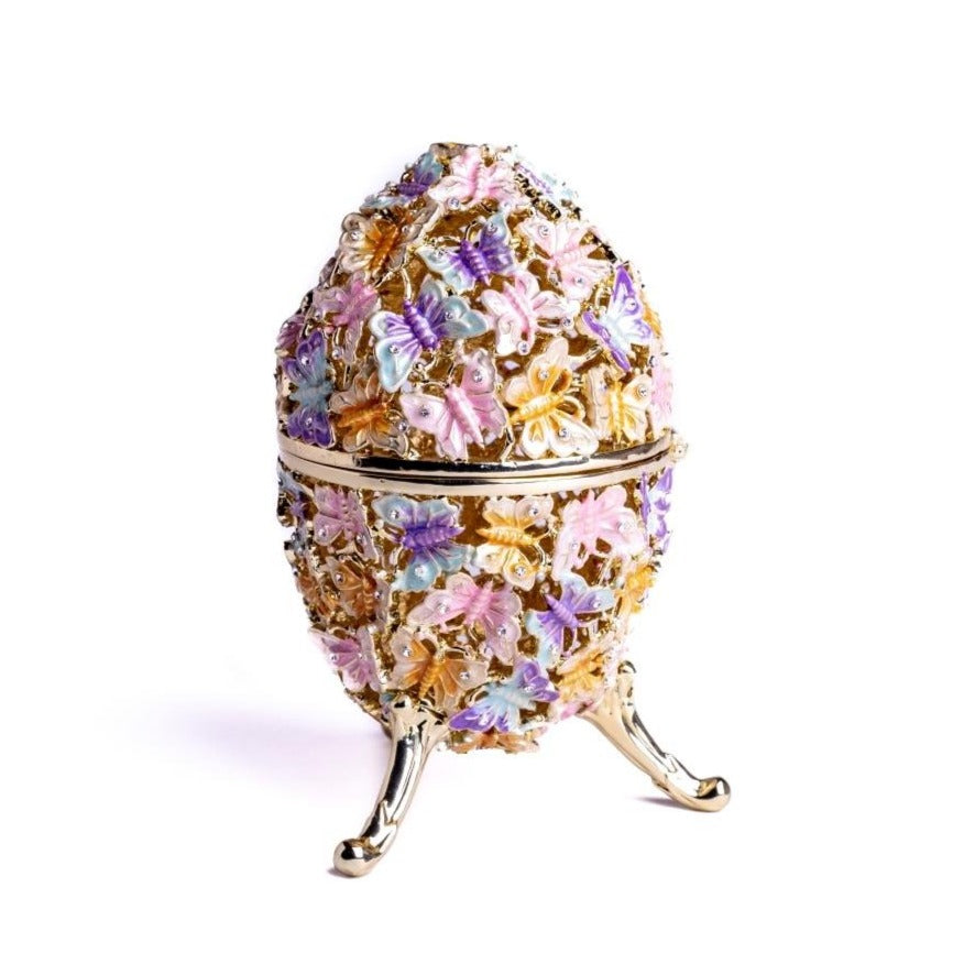 Keren Kopal Golden Faberge Egg Decorated with Butterflies