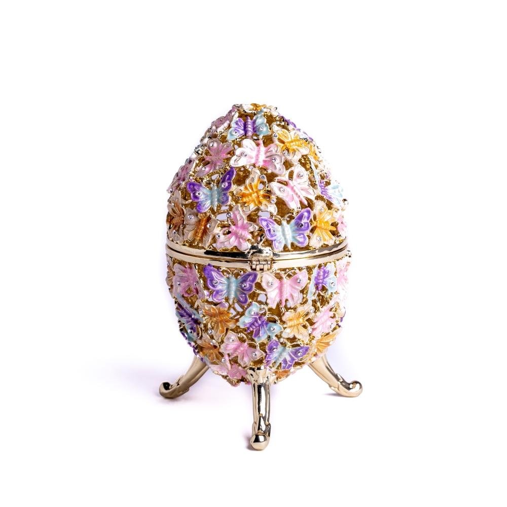 Keren Kopal Golden Faberge Egg Decorated with Butterflies