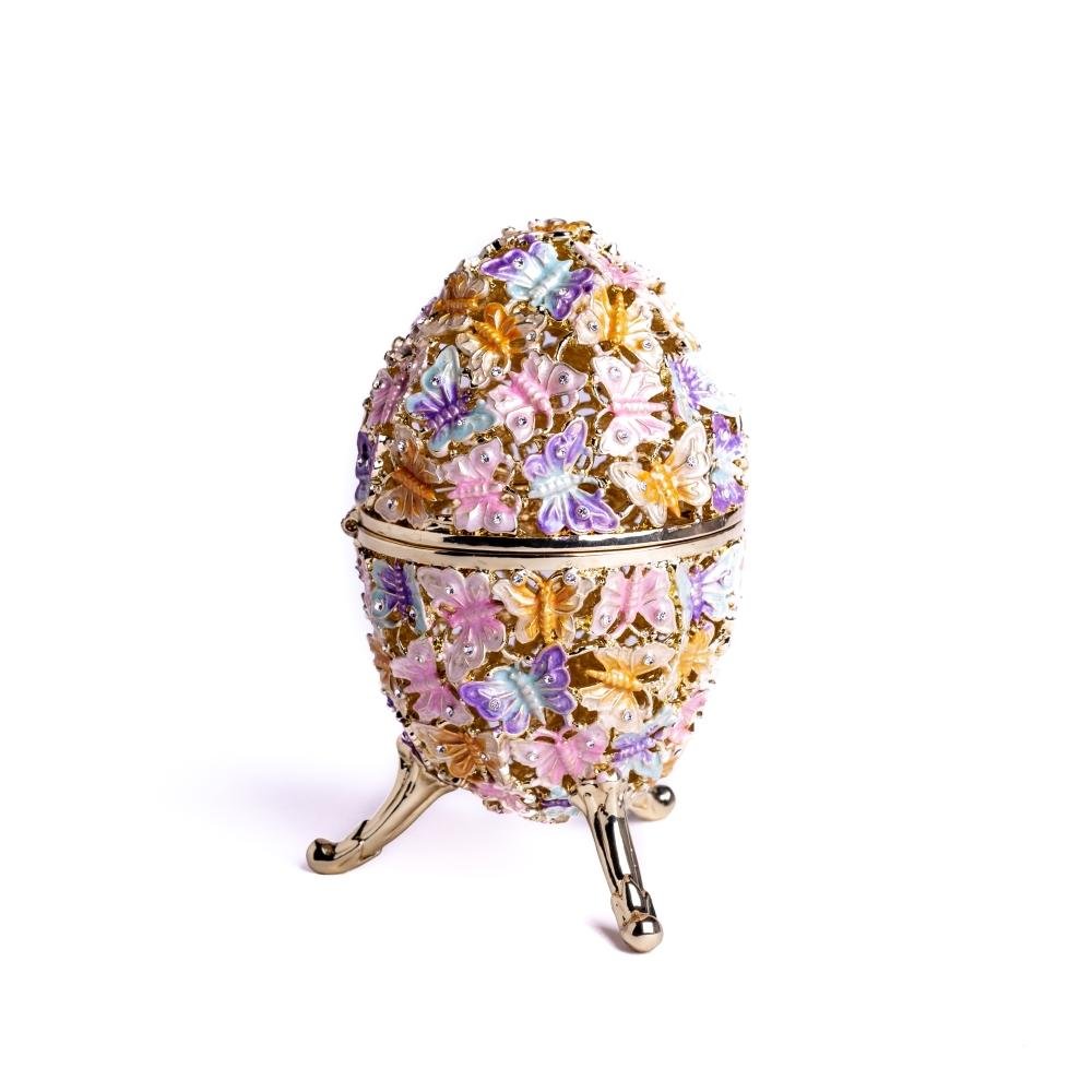 Keren Kopal Golden Faberge Egg Decorated with Butterflies