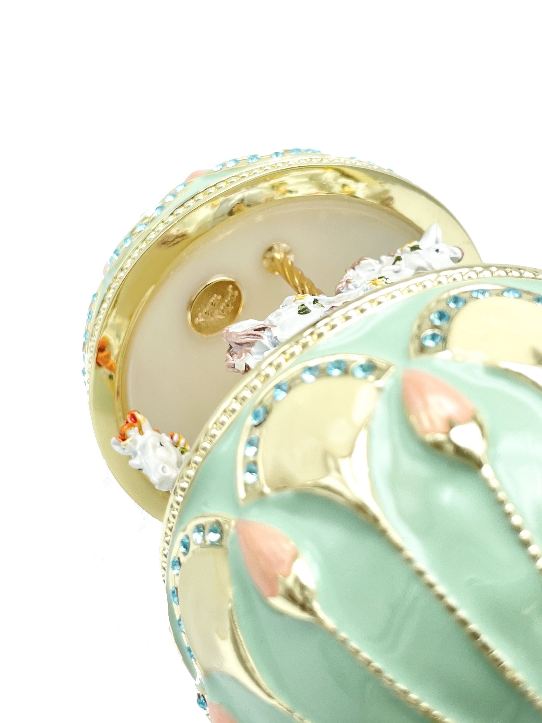 Keren Kopal Green Musical Carousel with Royal Horses