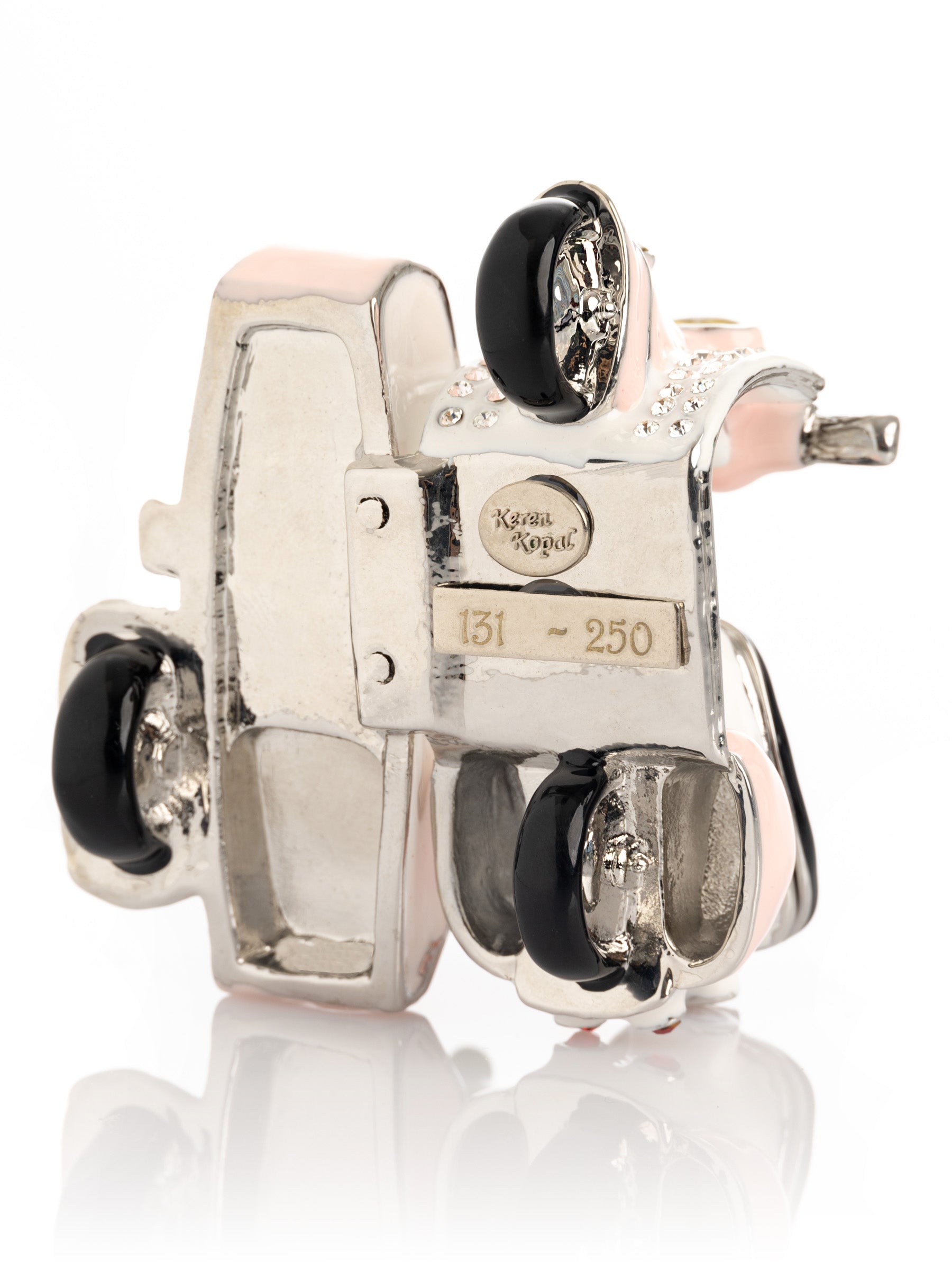 Keren Kopal Frogs Riding Vespa with Sidecar