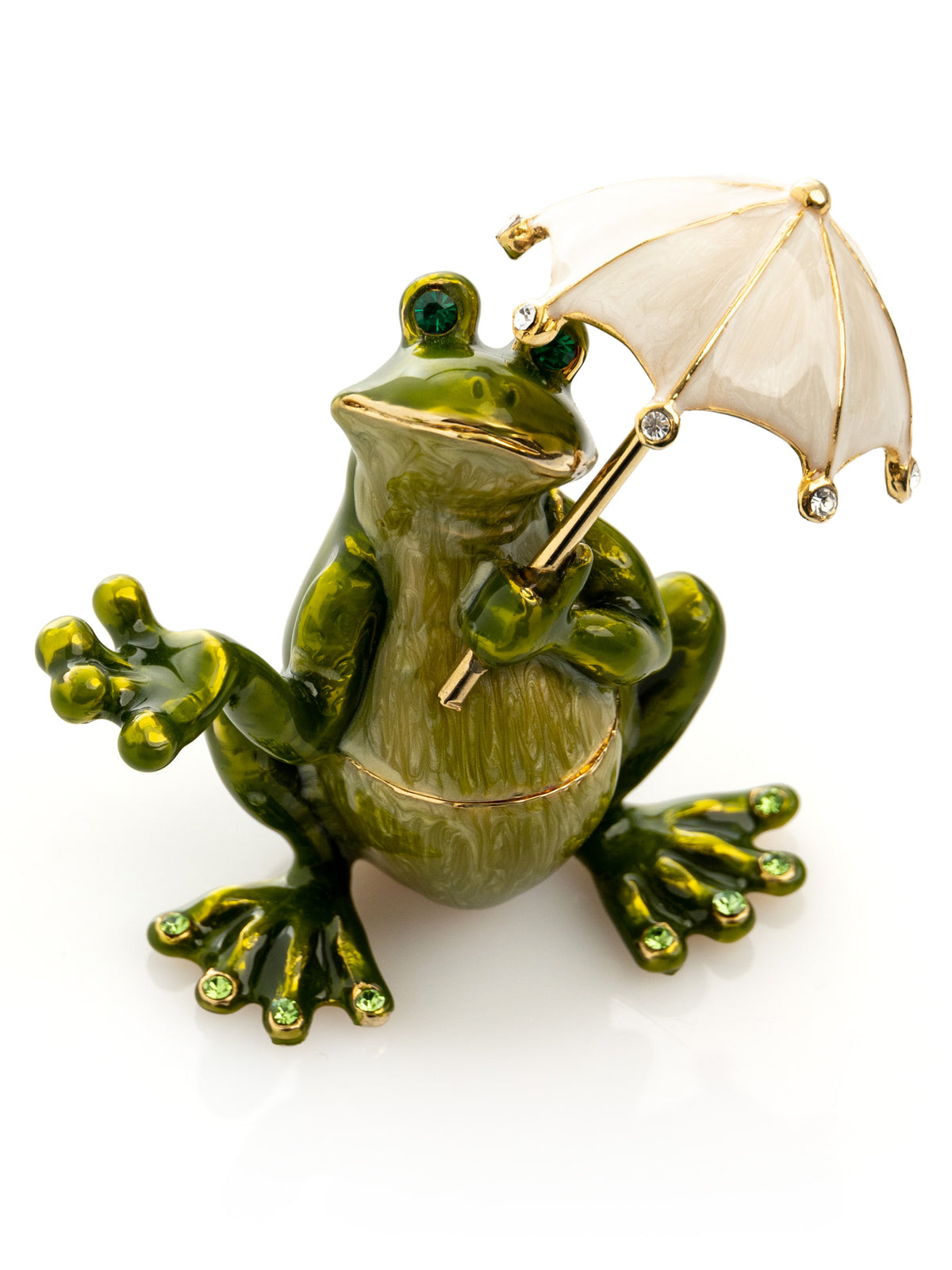 Keren Kopal Frog holding an Umbrella