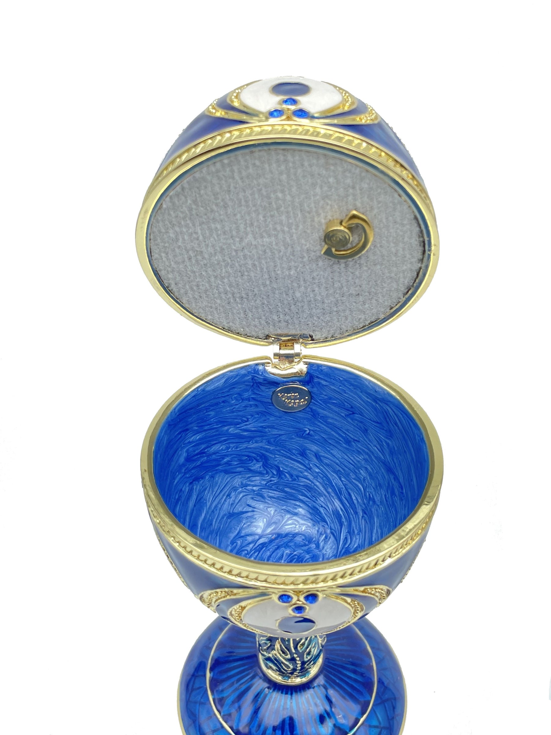 Keren Kopal Blue Faberge Egg Beethoven Music Playing