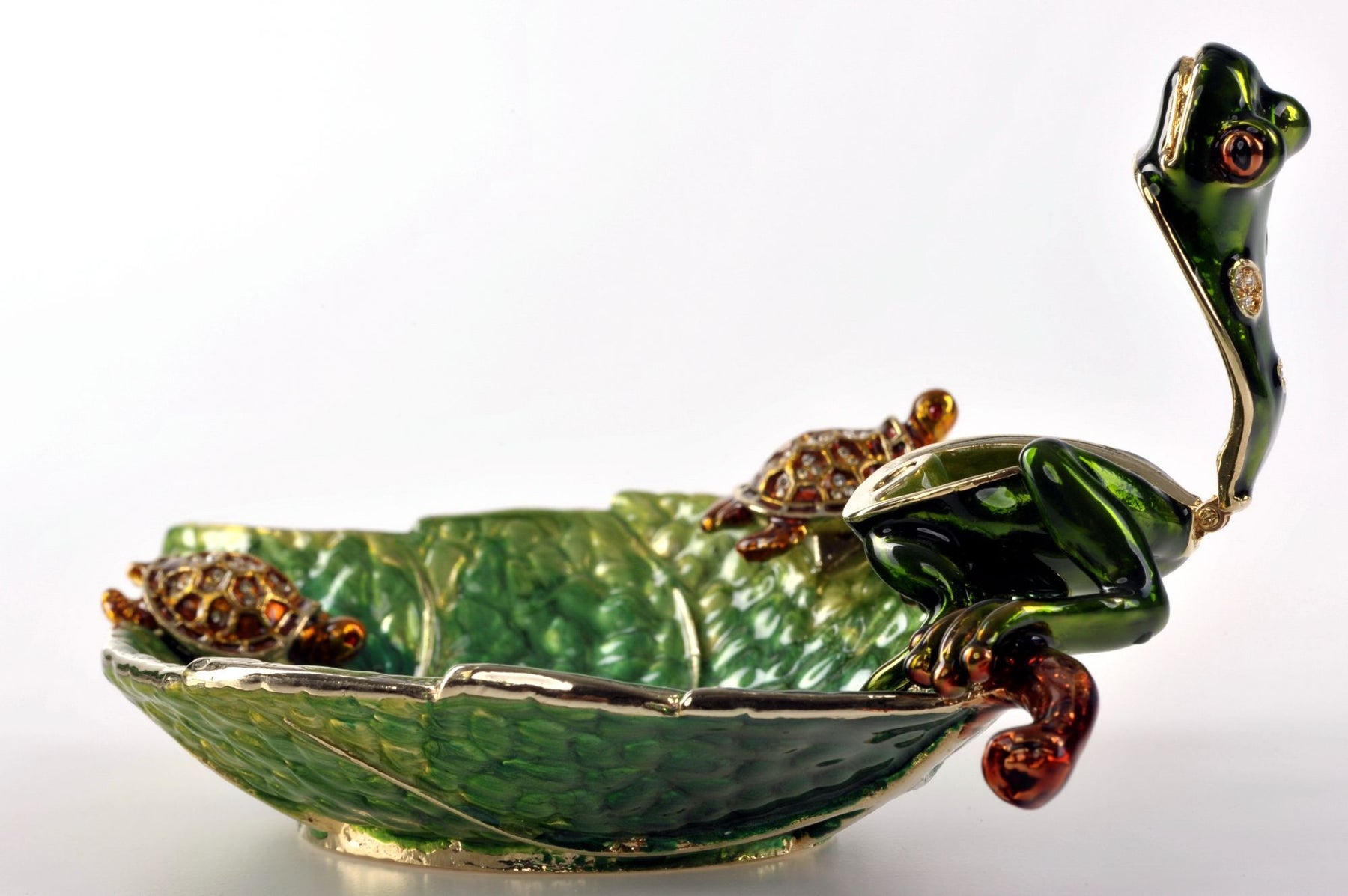 Keren Kopal Frog on a Leaf Bowl