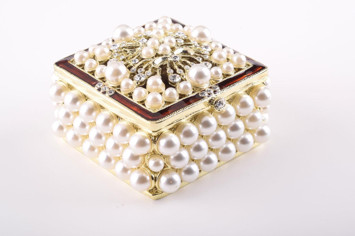 Keren Kopal Gold Box with Pearls
