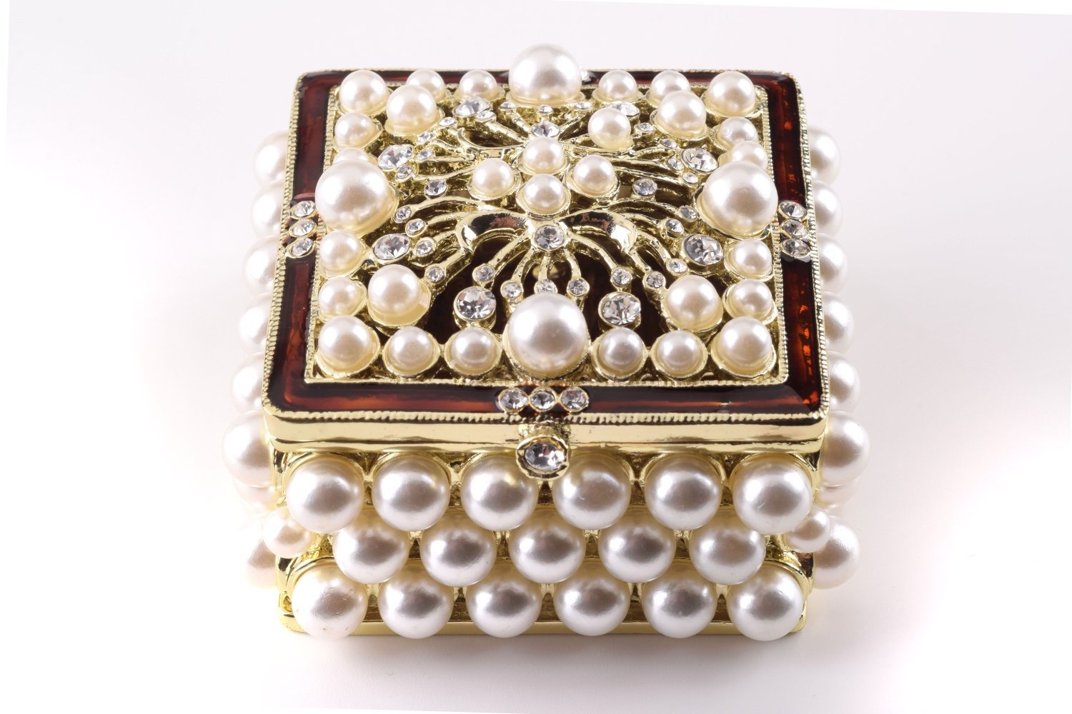 Keren Kopal Gold Box with Pearls