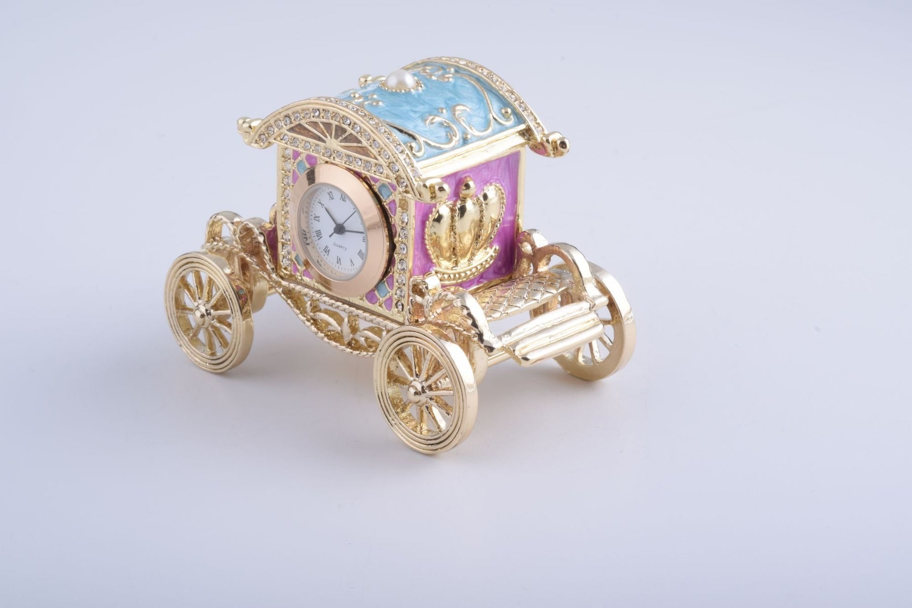 Keren Kopal Gold Carriage with a Clock
