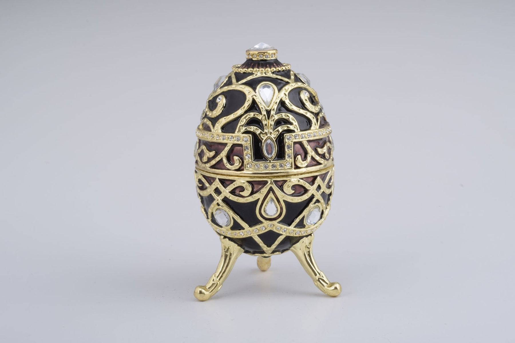 Keren Kopal Gold & Black Faberge Style Egg