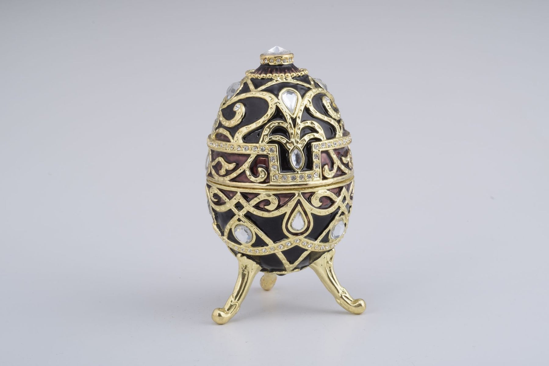 Keren Kopal Gold & Black Faberge Style Egg