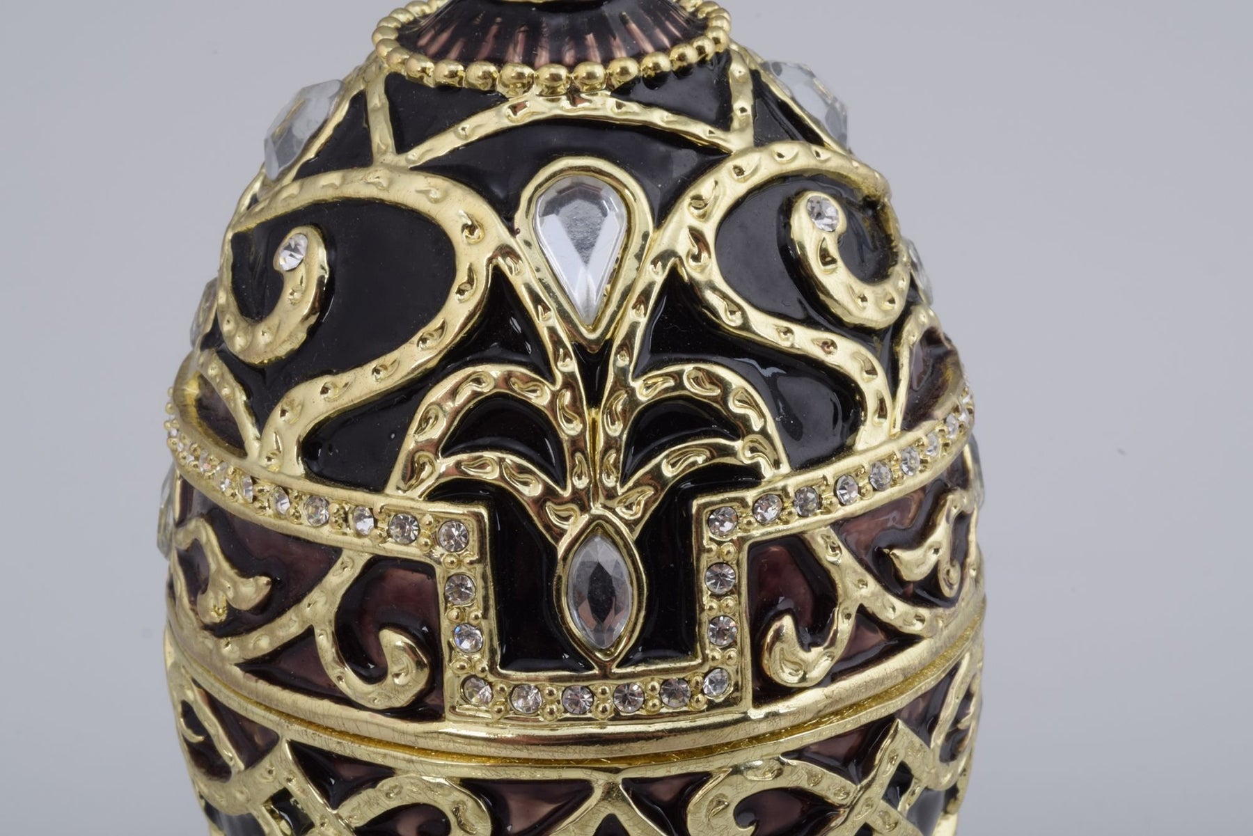 Keren Kopal Gold & Black Faberge Style Egg