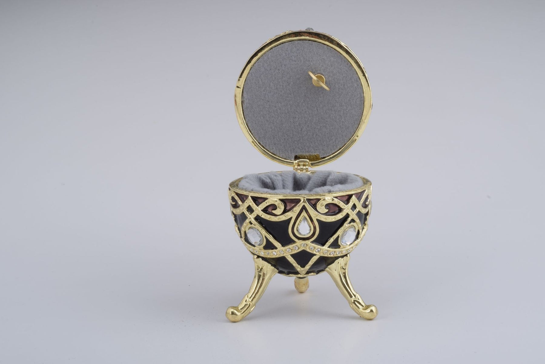 Keren Kopal Gold & Black Faberge Style Egg
