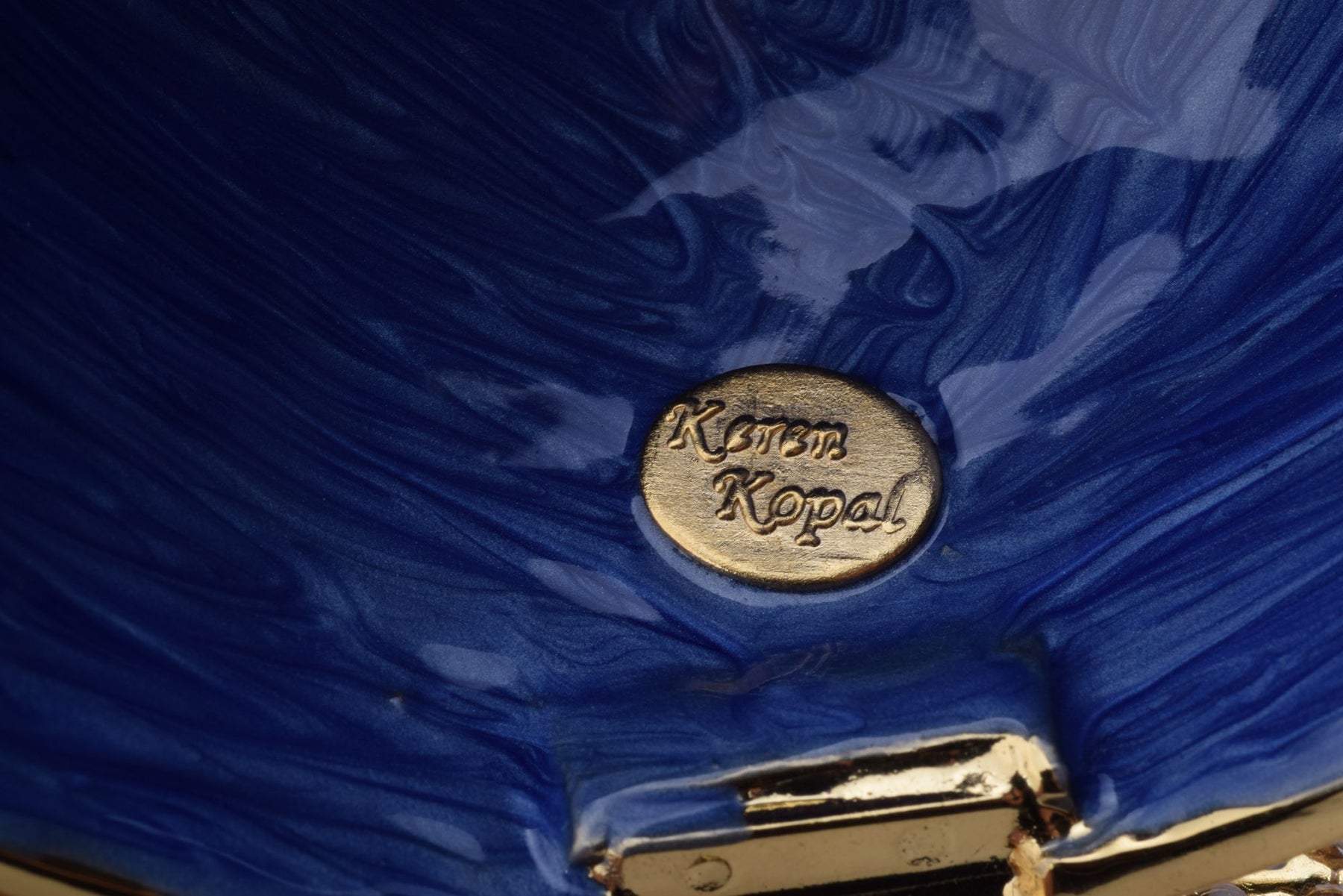 Keren Kopal Golden Blue Faberge Egg