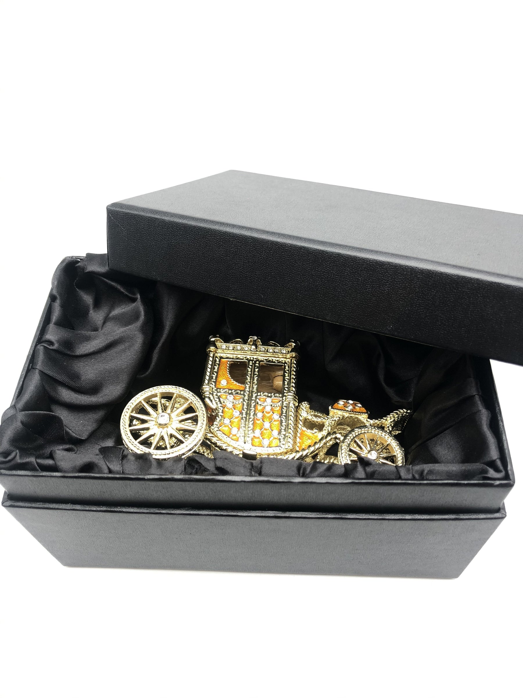 Keren Kopal Golden Carriage Trinket Box
