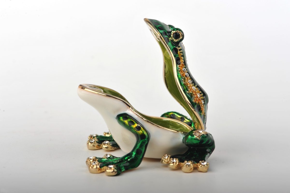 Keren Kopal Green & Gold Sitting Toad
