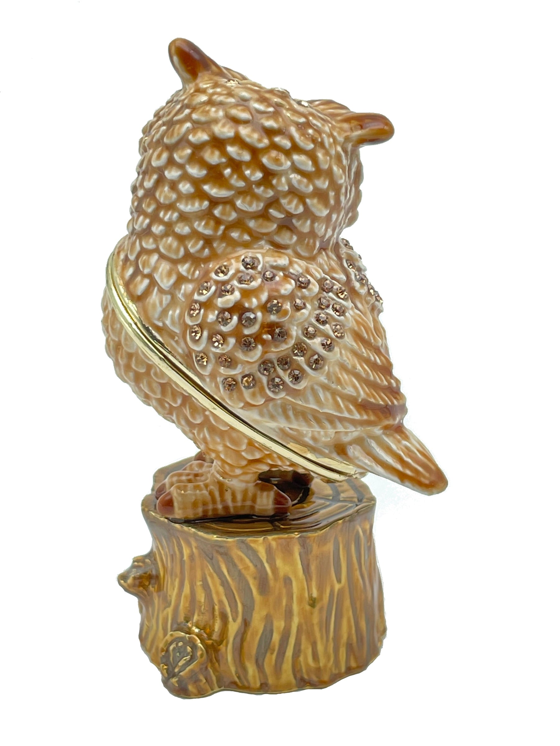 Keren Kopal Brown Owl on a tree log
