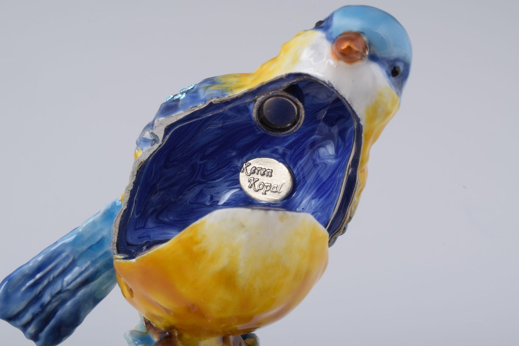 Keren Kopal Blue & Yellow Tanager Bird on a Tree