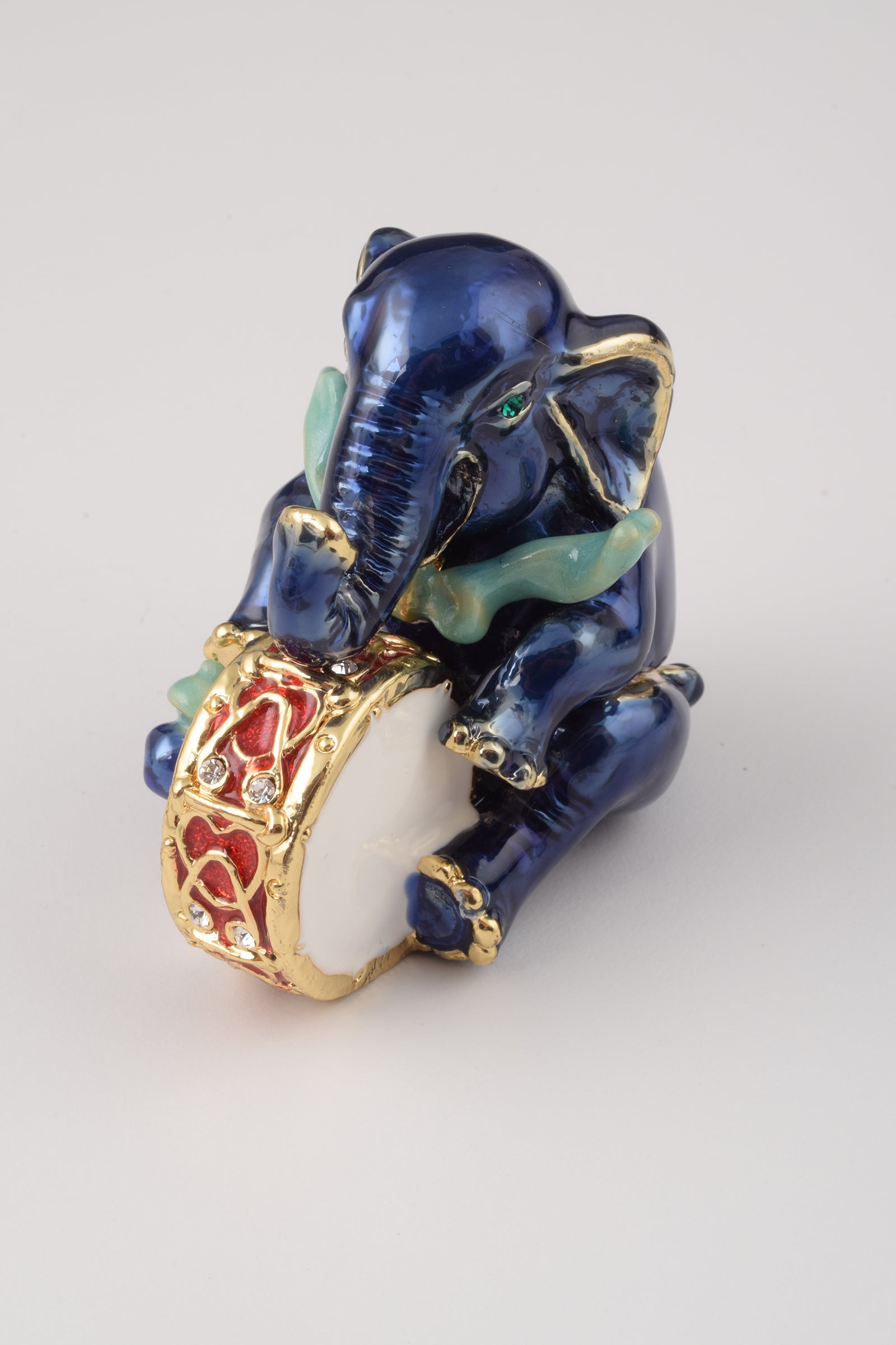 Keren Kopal Blue Elephant with Drum