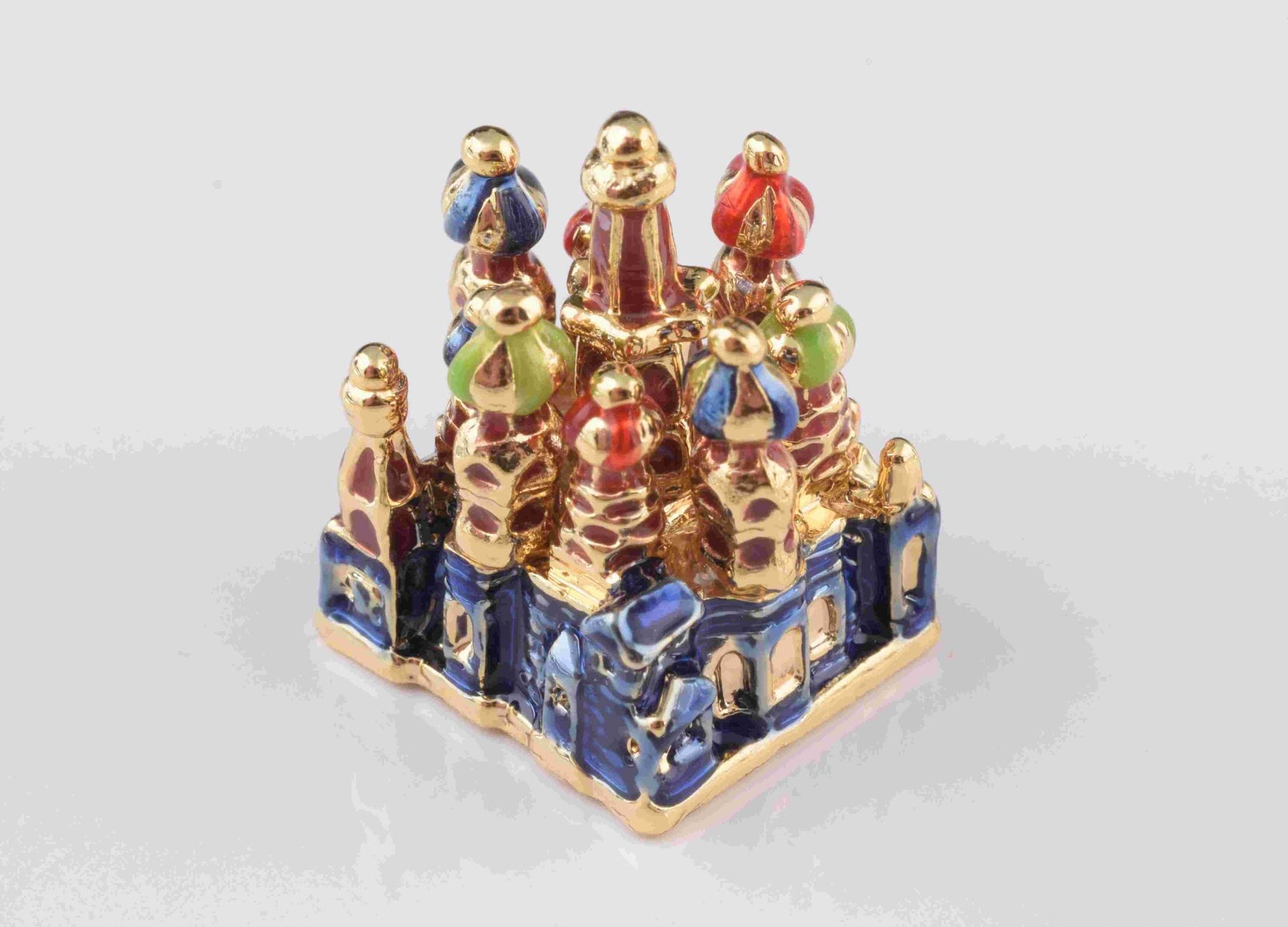 Keren Kopal Blue Faberge Egg with Castle Inside