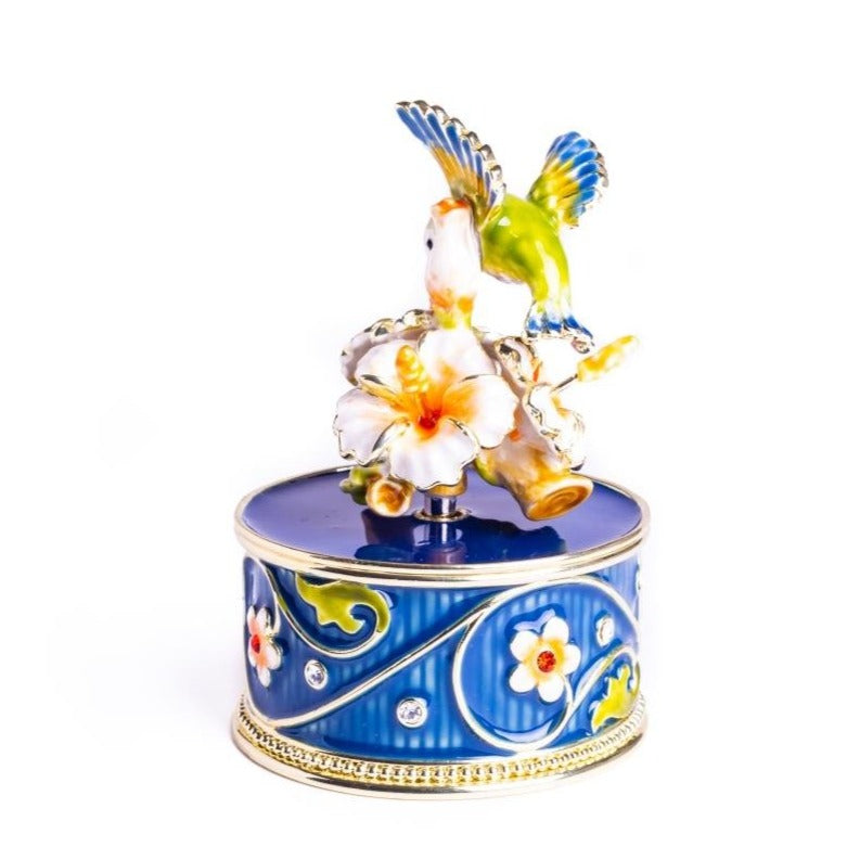 Keren Kopal Hummingbird and Flower Music Box