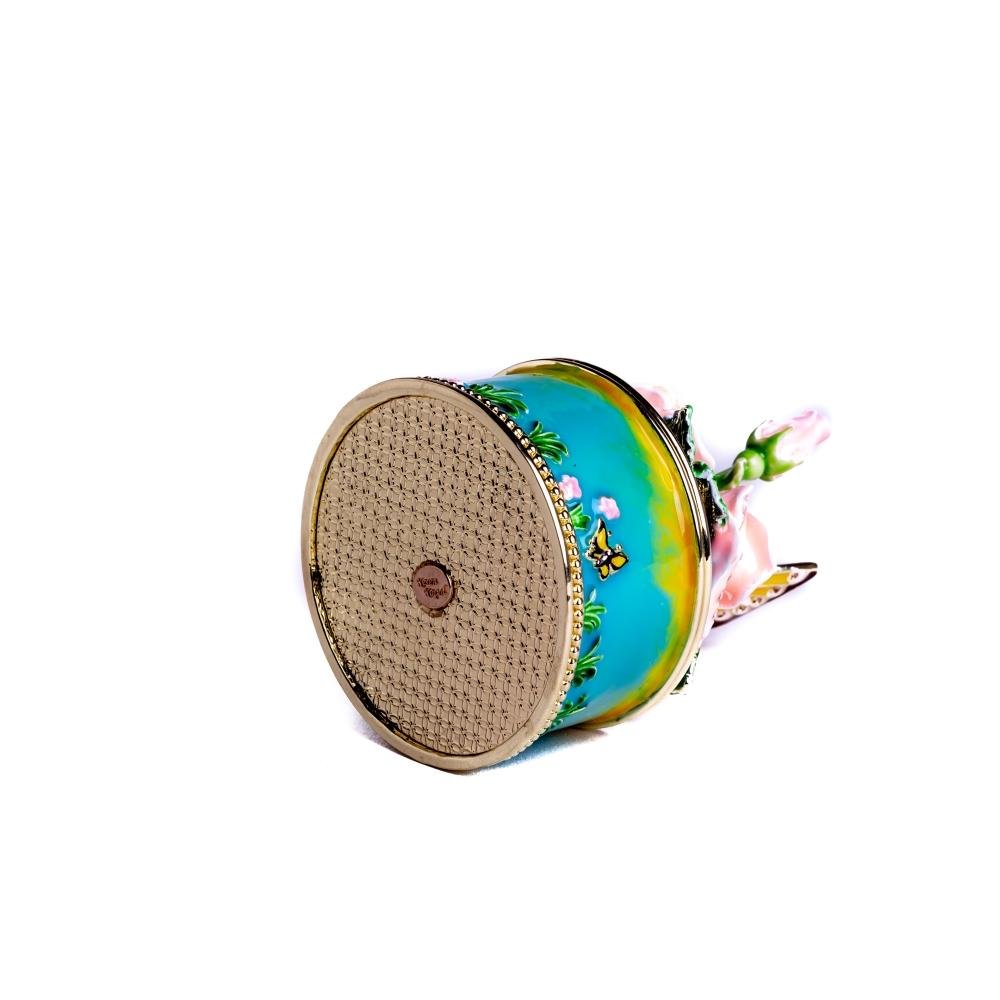 Keren Kopal Pink Roses with Butterfly Music Box